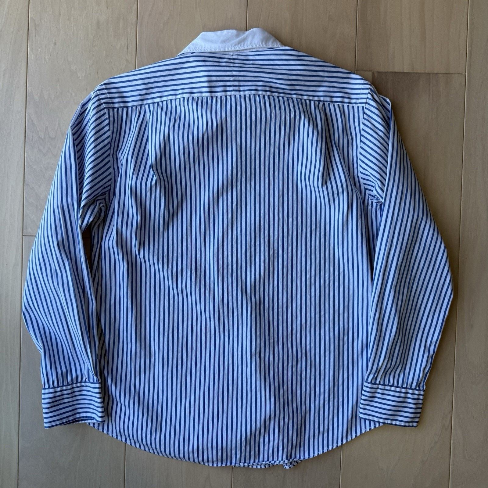 Polo Ralph Lauren Vintage Polo Ralph Lauren Shirt S Blue White Striped Oxford Size US S / EU 44-46 / 1 - 8 Thumbnail