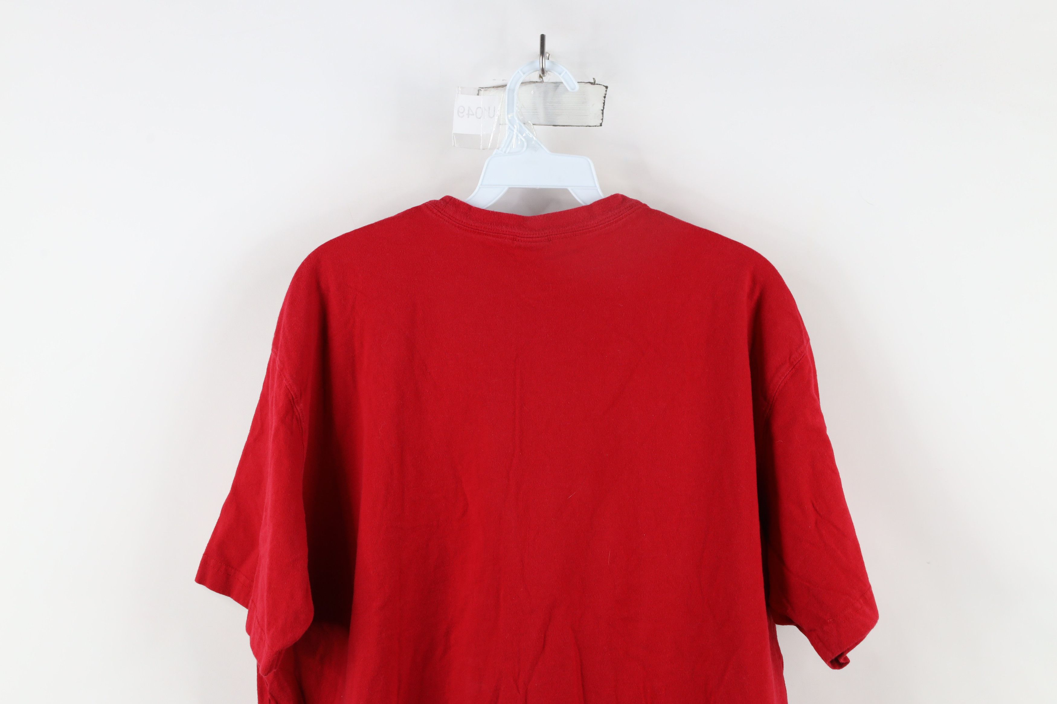 Gap × Vintage Vintage 90s Gap Faded Blank Short Sleeve T-Shirt Red Cotton Size US XL / EU 56 / 4 - 8 Thumbnail