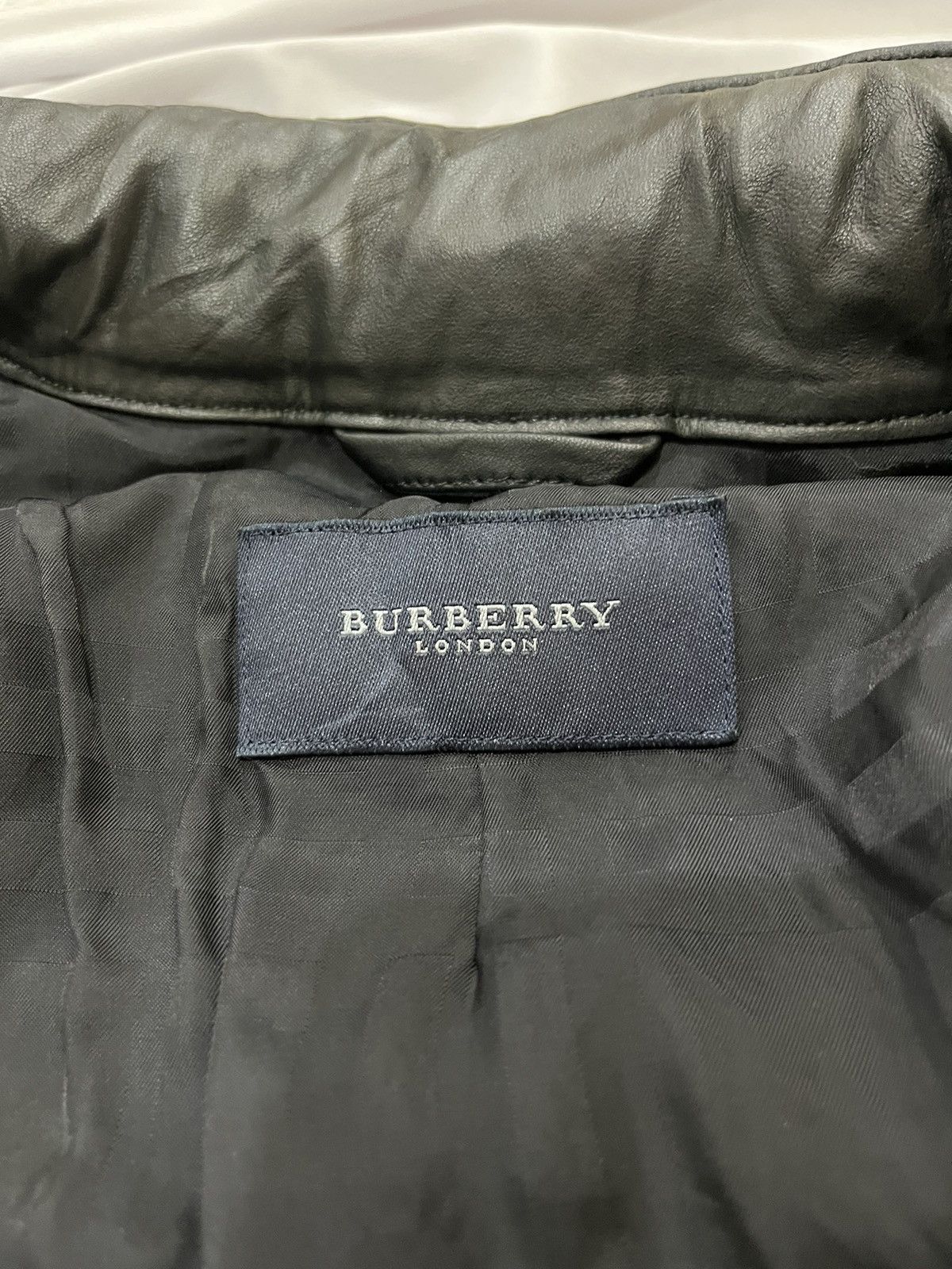 Burberry Authentic BURBERRY Sheepskin Leather Jacket Size US L / EU 52-54 / 3 - 18 Thumbnail