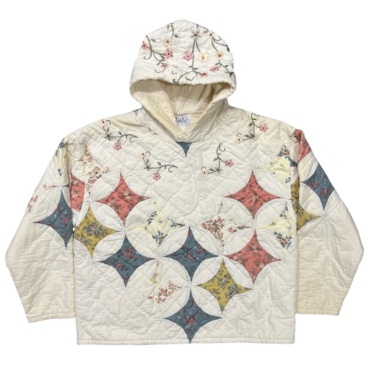 Other Vivid Visions Upcycled Vintage Quilt Hoodie Size US L / EU 52-54 / 3 - 1 Thumbnail