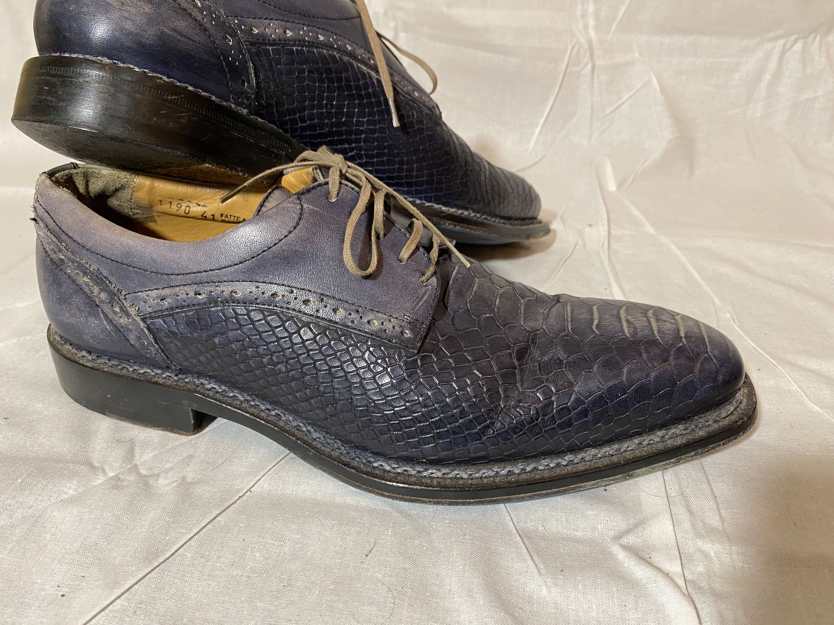 Vintage Designer Shoes Python By Konstantin Starke New York Size US 8.5 / EU 41-42 - 5 Thumbnail