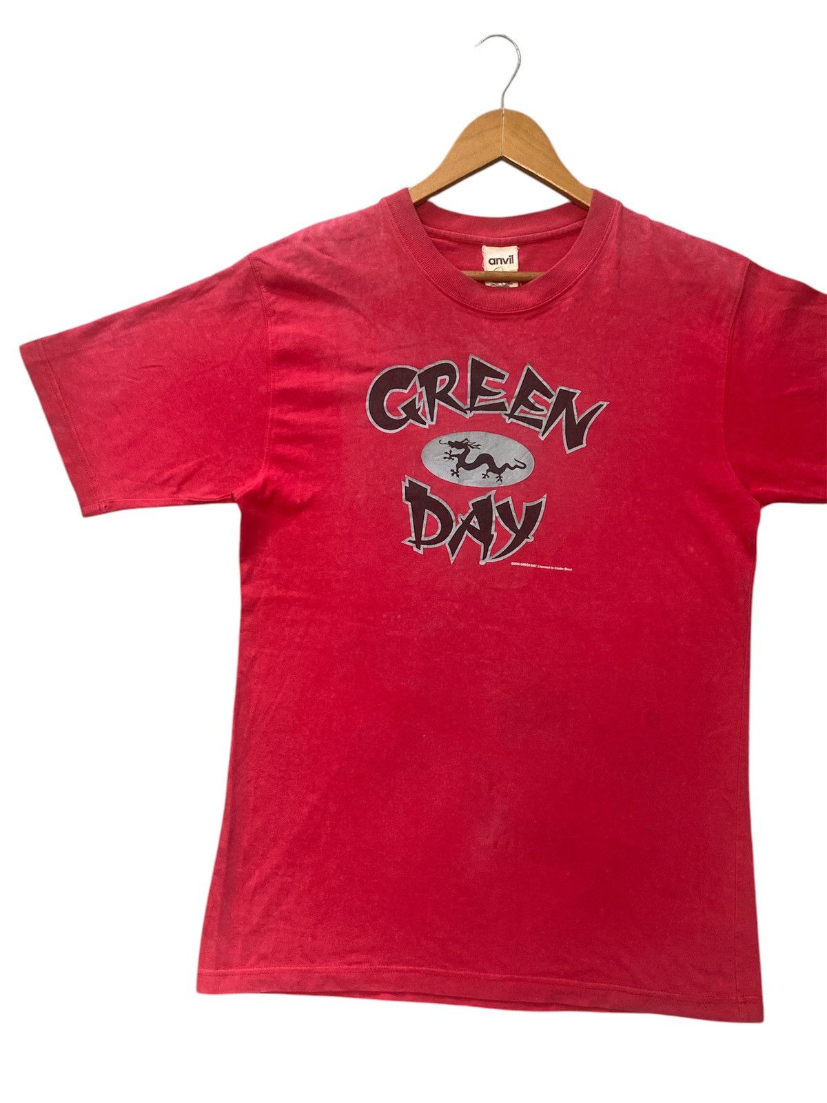 Band Tees × Vintage ‼️RARE‼️VINTAGE 2000 GREEN DAY RED DRAGON SHIRT TEE🔥 Size US M / EU 48-50 / 2 - 3 Thumbnail