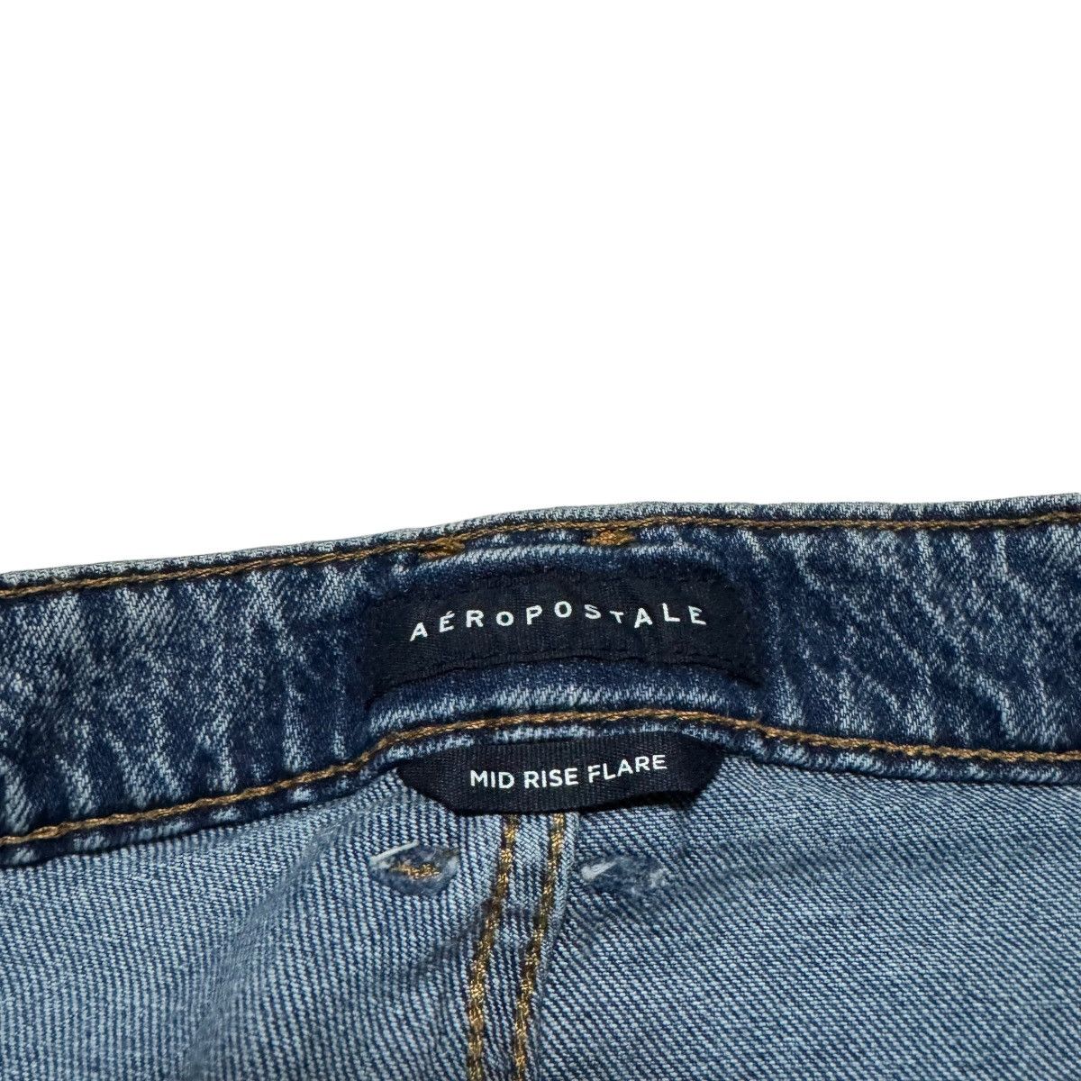 Aeropostale Aeropostale Mid Rise Flare Denim Jeans Women's 26x32 Size 26" / US 2 / IT 38 - 5 Thumbnail