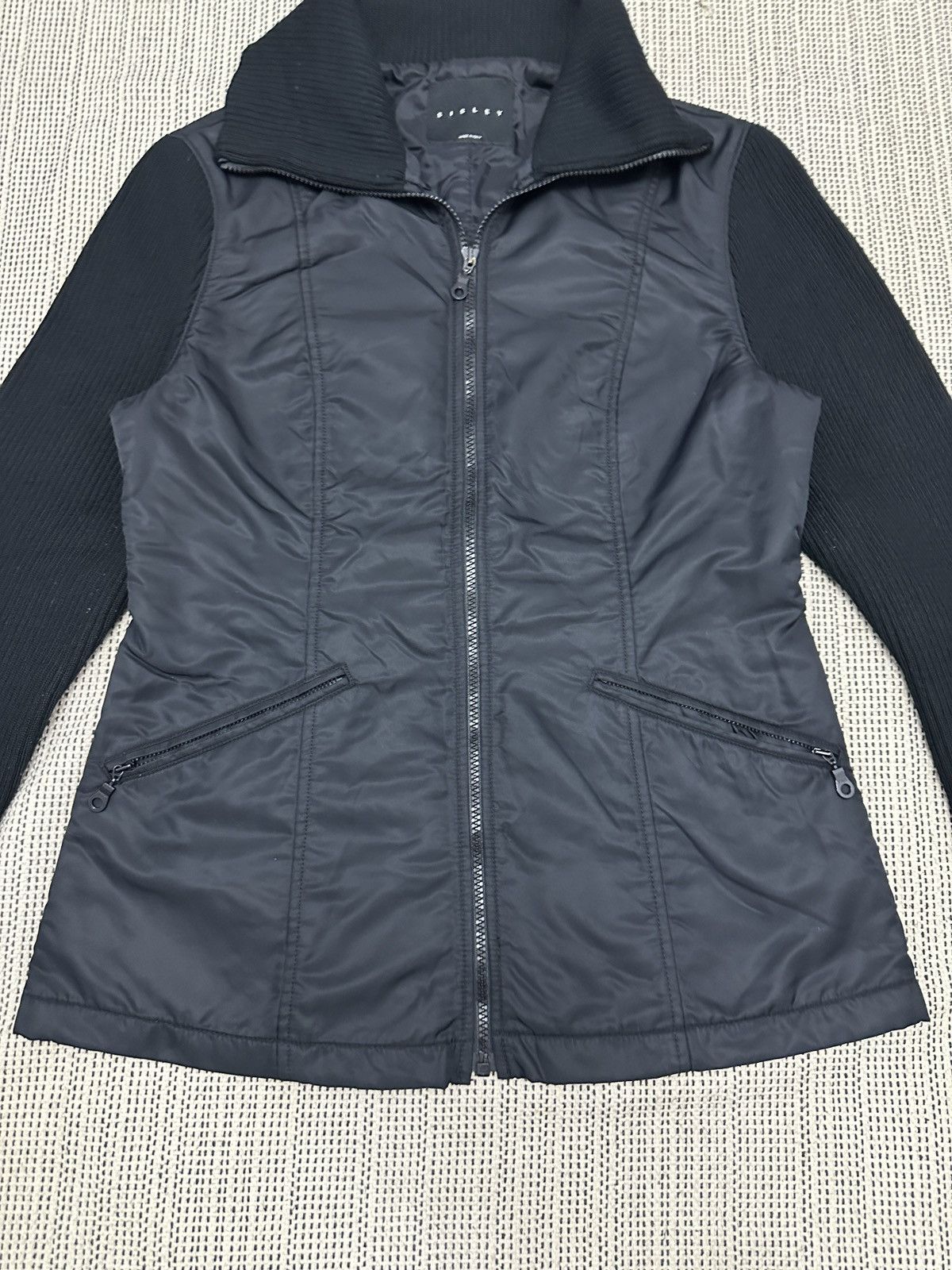 Sisley 🔥🔥🔥SISLEY MADE IN ITALY ZIPPER BIKER JACKET Size M / US 6-8 / IT 42-44 - 2 Thumbnail