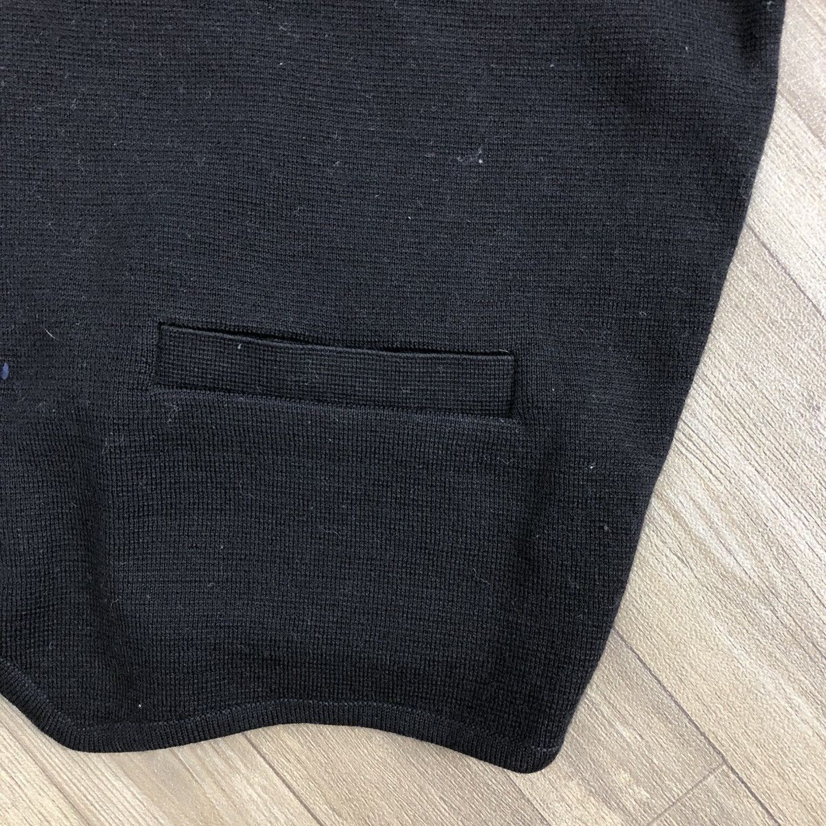 Vintage × Yves Saint Laurent Vintage Yves Saint Laurent YSL Italian Designer Black Vest Size XL / US 12-14 / IT 48-50 - 7 Thumbnail