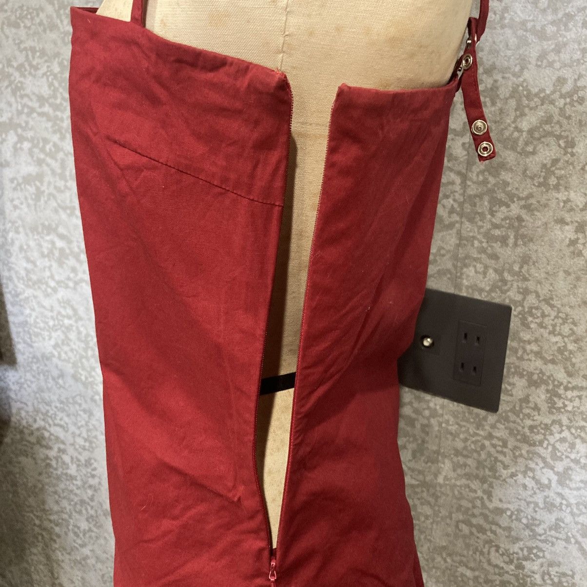 Japanese Brand 1-of-1 Runway Red Cotton Cami Top Japanese Archive Y2K Size S / US 4 / IT 40 - 6 Thumbnail