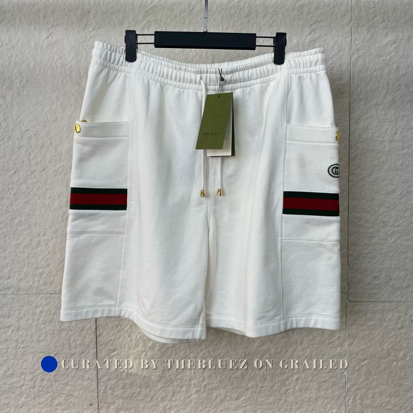 Gucci Gucci White Red Green Stripe Shorts Size US 32 / EU 48 - 1 Thumbnail