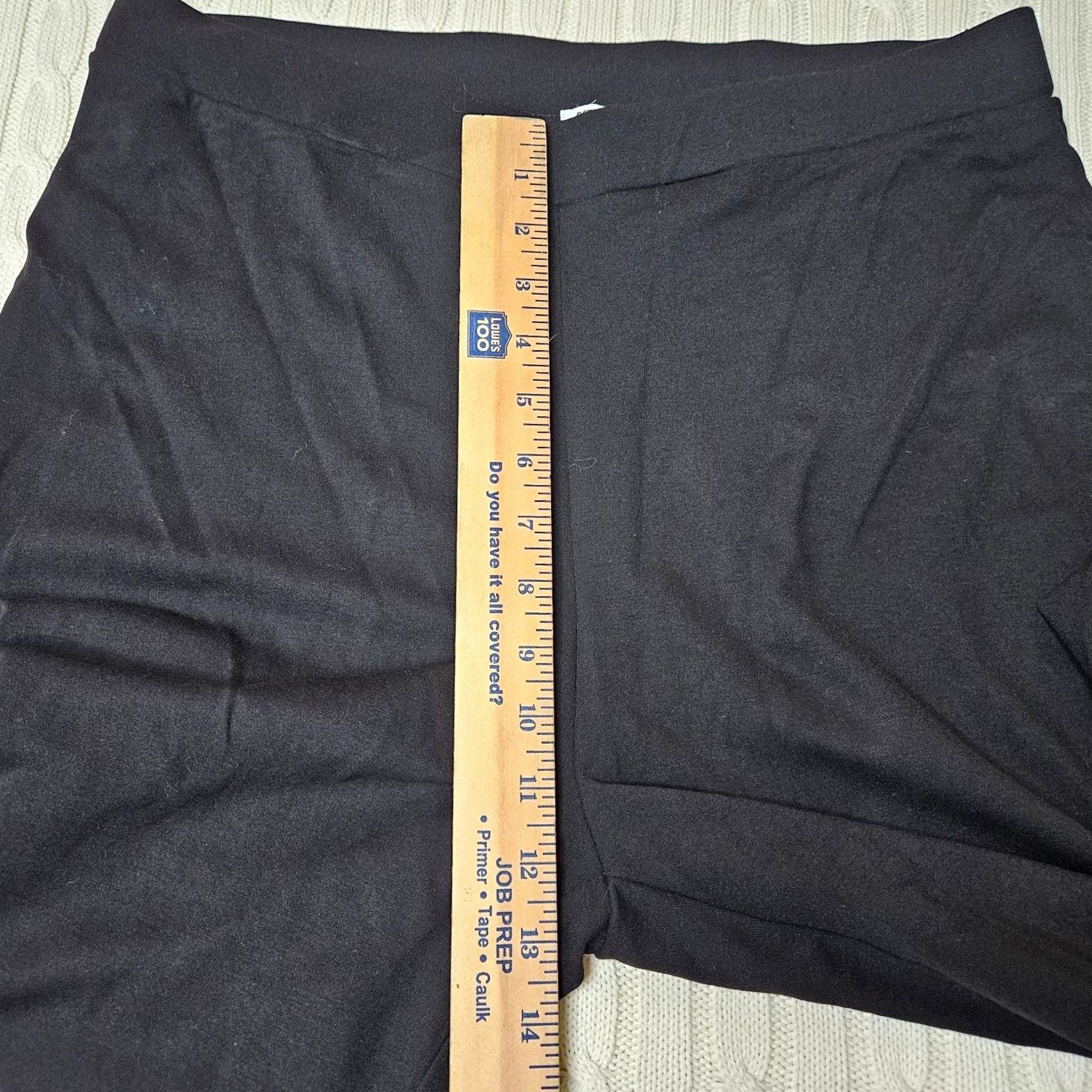 Cotton On Cotton On Women's black knit Curve V Front Pull On pant Size 12 NEW Size 34" / US 12 / IT 48 - 7 Thumbnail