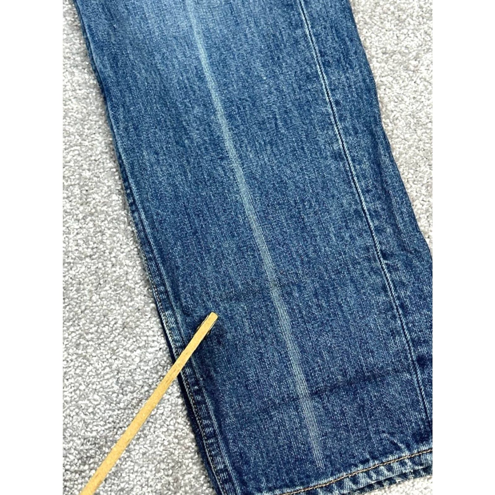 Proenza Schouler VINTAGE Proenza Schouler Jeans Womens 28 Blue Denim Cotton High Rise Straight Leg 35x30 Size 28" / US 6 / IT 42 - 3 Thumbnail