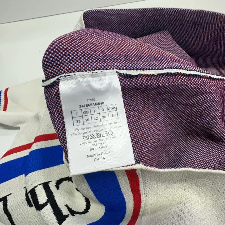 Other Dior SS22 Striped Logo Short Sleeve Knit Top 0079-2507 Size S / US 4 / IT 40 - 6 Thumbnail