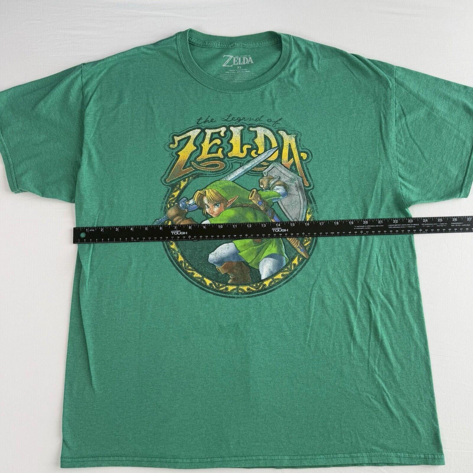 Nintendo Nintendo T-Shirt Triforce Link Zelda Mens XL Green Size US XL / EU 56 / 4 - 5 Thumbnail