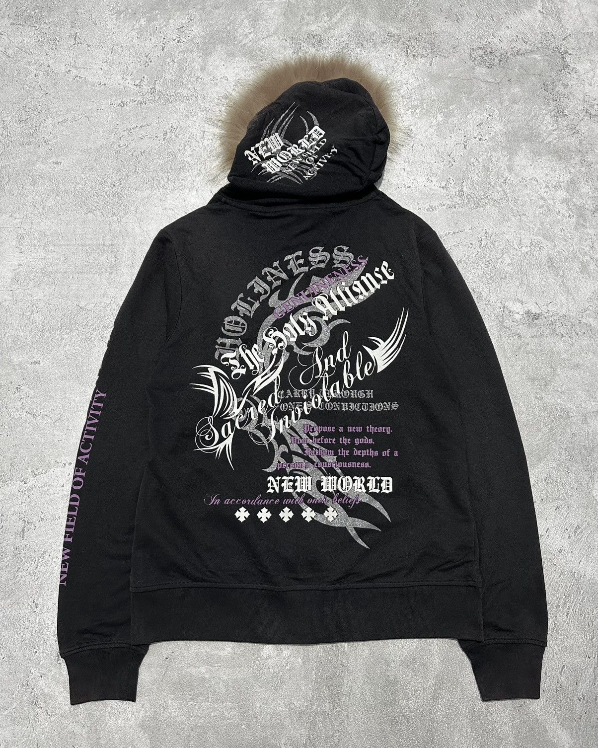Japanese Brand Y2k Excuse Fur Hoodie Tribal Poem Ifsixwasnine Lgb Style Size US M / EU 48-50 / 2 - 5 Thumbnail