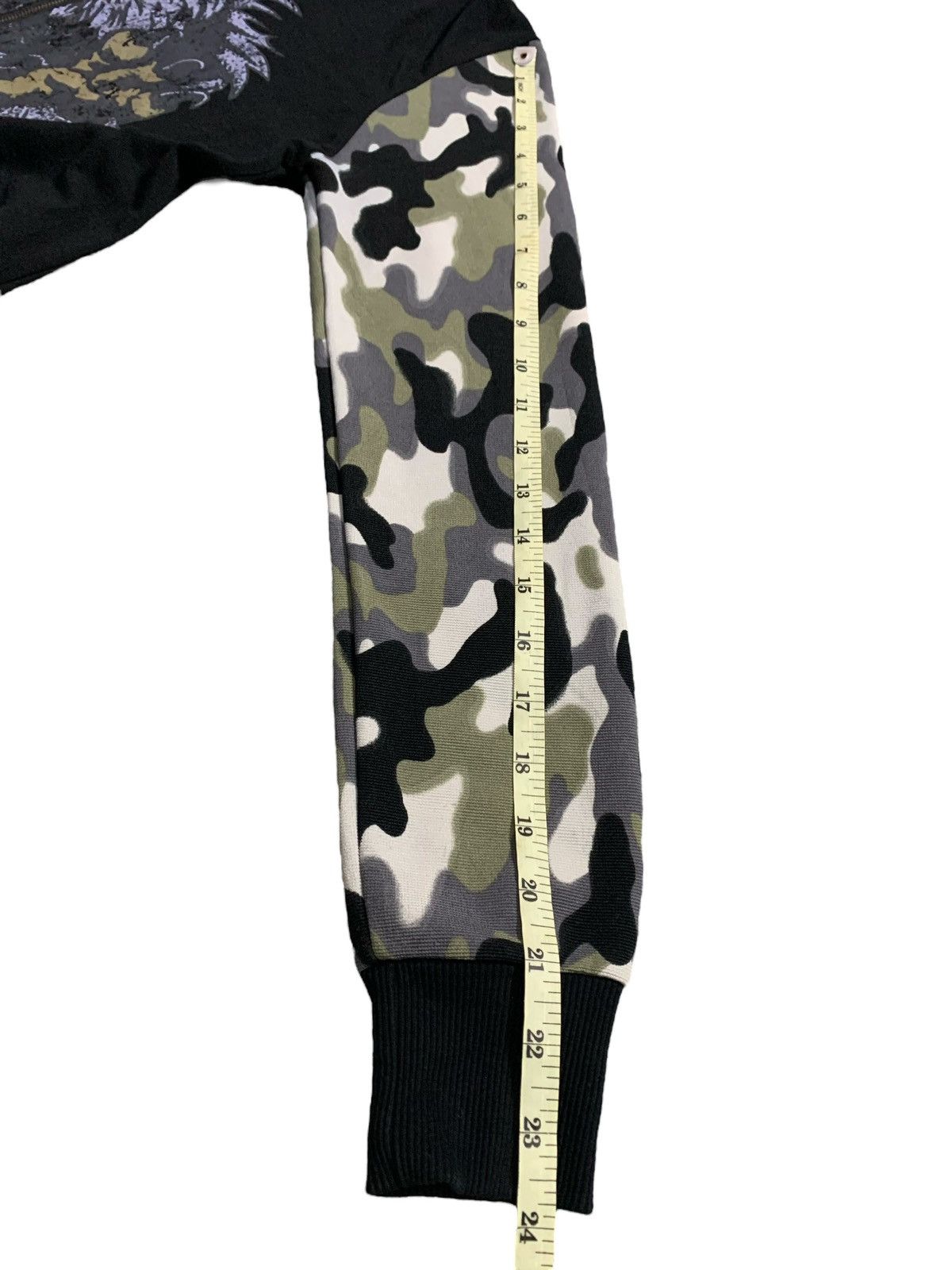 Beauty Beast EAGLE ROCK STAR SKULL SLEEVE CAMO FUR ZIP HOODIE LGB STYLE Size US XS / EU 42 / 0 - 11 Thumbnail