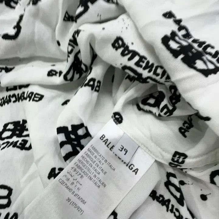 Balenciaga Balenciaga Balenciaga SS23 Logo Print Regular Fit Shirt -2 Size US M / EU 48-50 / 2 - 4 Thumbnail