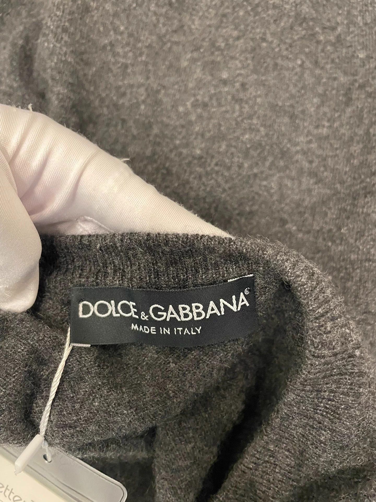 Dolce & Gabbana D&G deep gray cashmere cardigan size 38 Size XS / US 0-2 / IT 36-38 - 3 Thumbnail