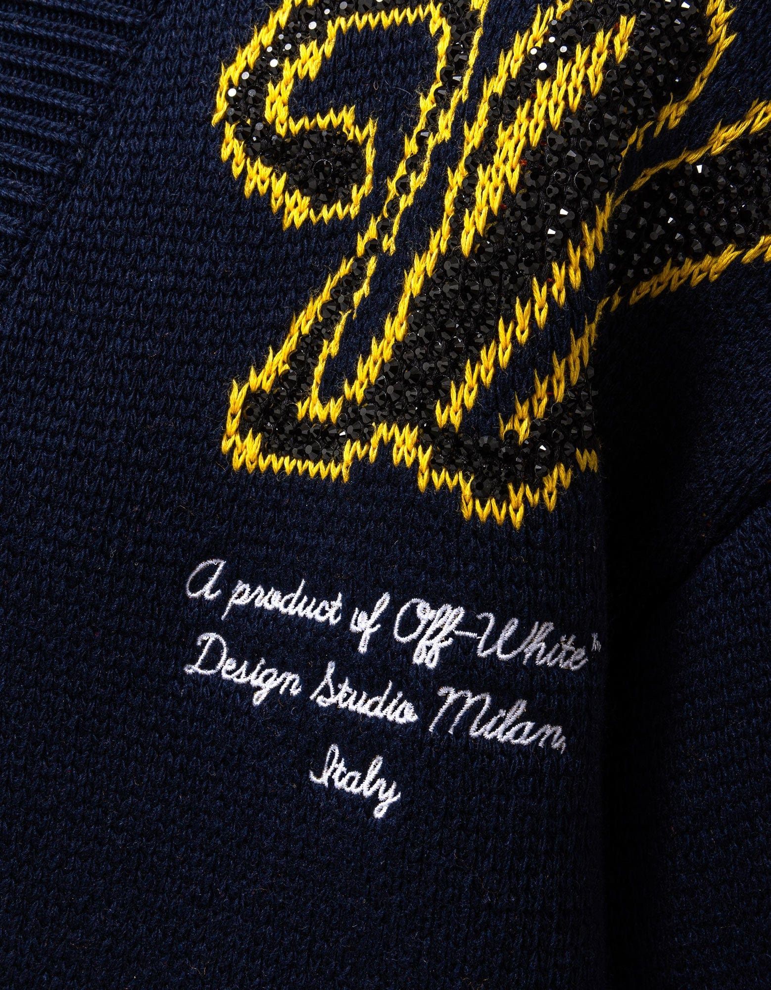 Off-White Blue Moon Phase Varsity Cardigan Size US M / EU 48-50 / 2 - 7 Thumbnail