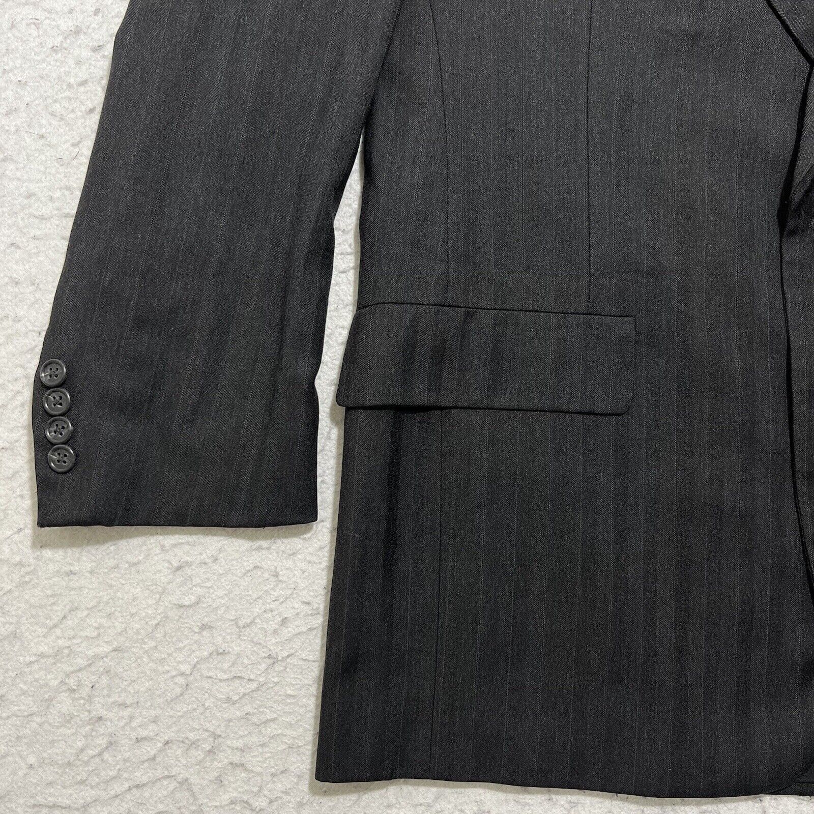 Hart Schaffner Marx Vintage Hart Schaffner Marx Gold Trumpeter Wool Suit Jacket Size 44R - 5 Thumbnail