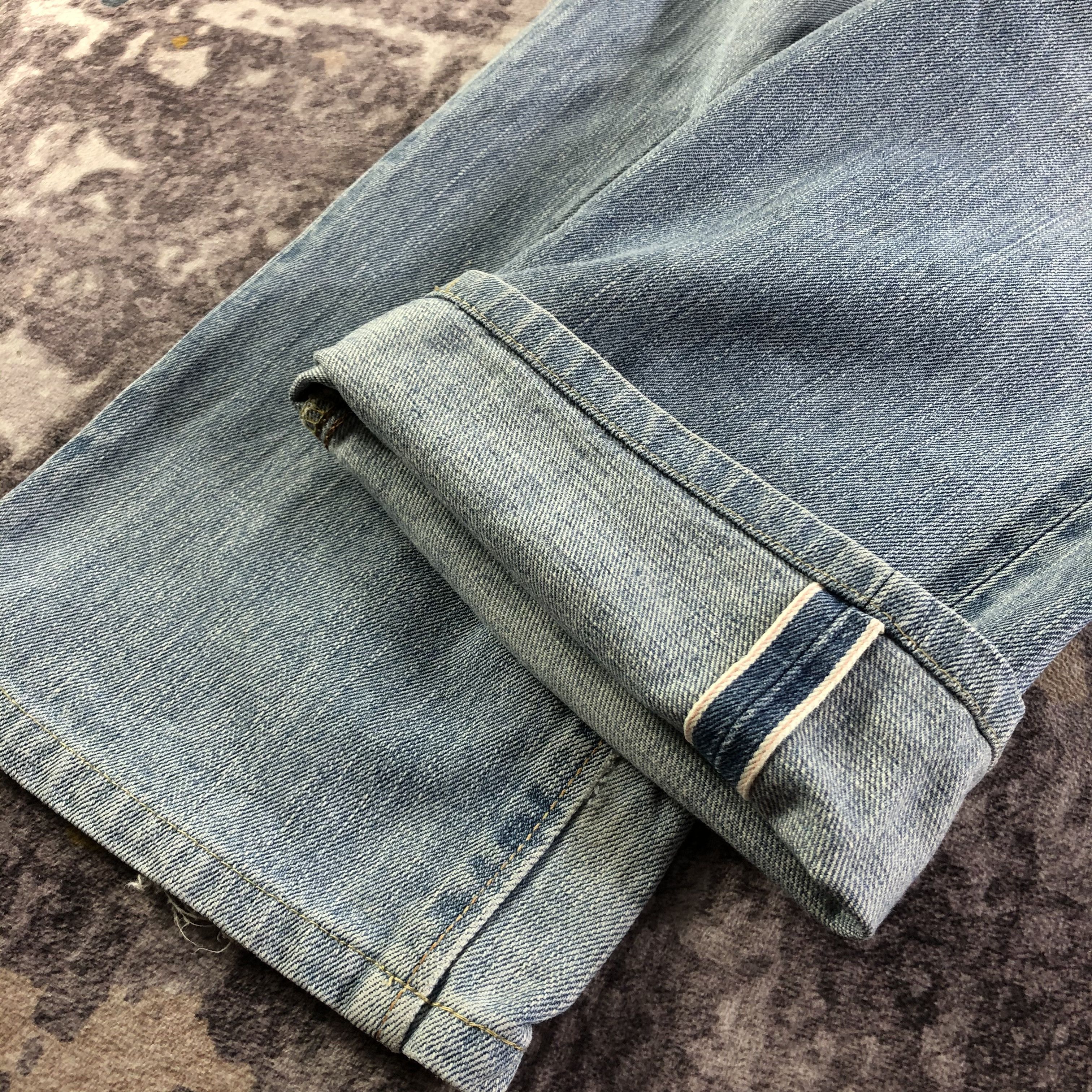Edwin Vintage Light Wash Edwin 505 Selvedge Jeans-JM3639 Size US 31 - 7 Thumbnail