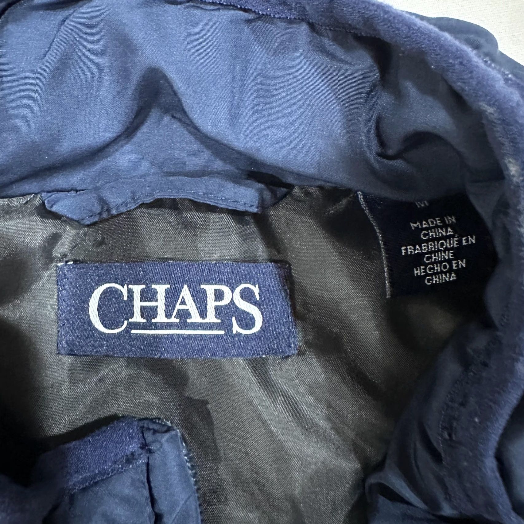 Chaps Chaps Vest Mens M Blue Quilted Full Zip Pockets Outdoor Gorpcore Hiking Casual Shirt/Outerwear/Coat (adjust to one word category) Size US M / EU 48-50 / 2 - 2 Thumbnail