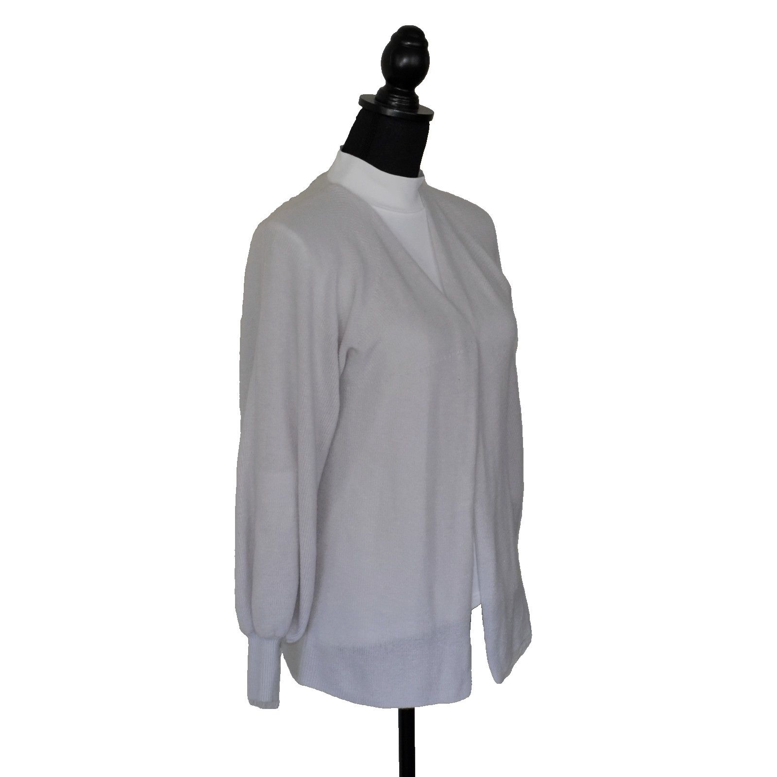 Nordstrom NORDSTROM SIGNATURE 100% Cashmere Open Front Cardigan Sz XS Size XS / US 0-2 / IT 36-38 - 2 Thumbnail