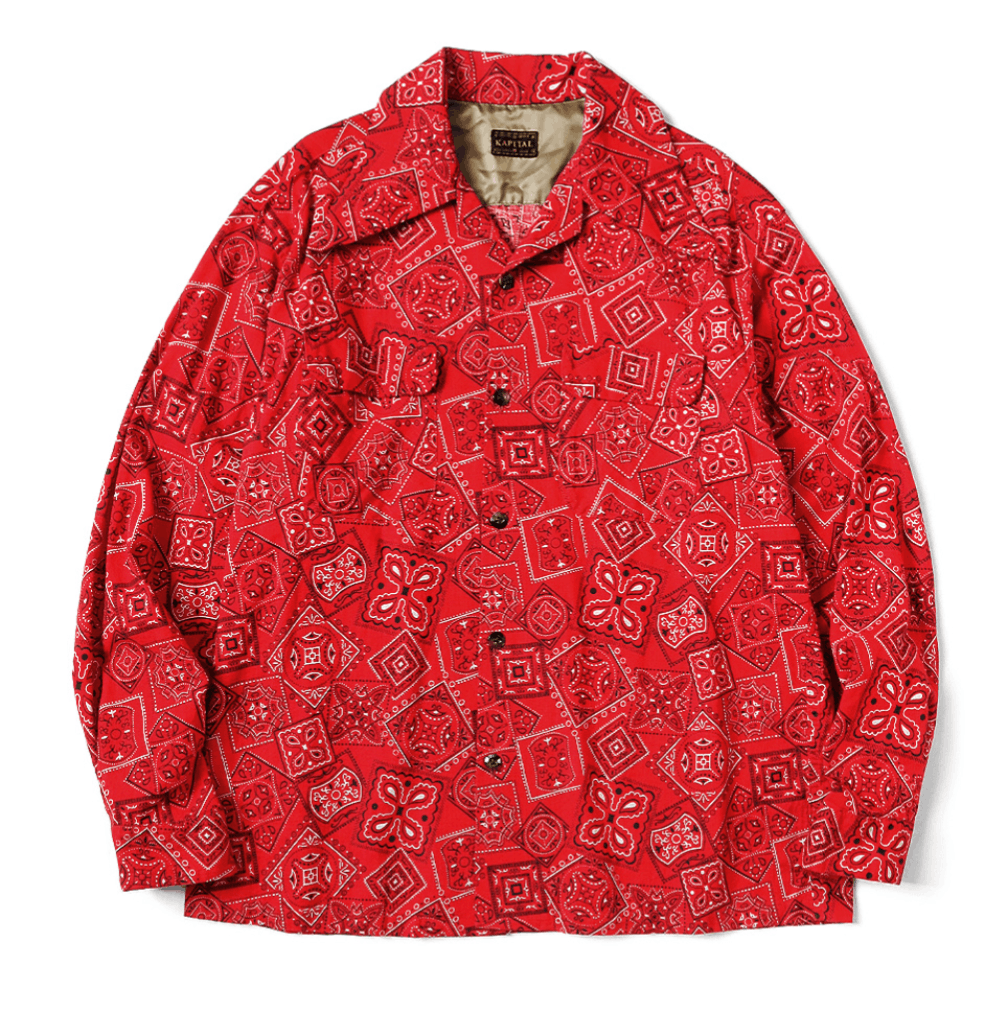 Kapital Mura Sheeting COOKIE Bandana Pattern Rangle Collar Shirt Size US XL / EU 56 / 4 - 1 Thumbnail