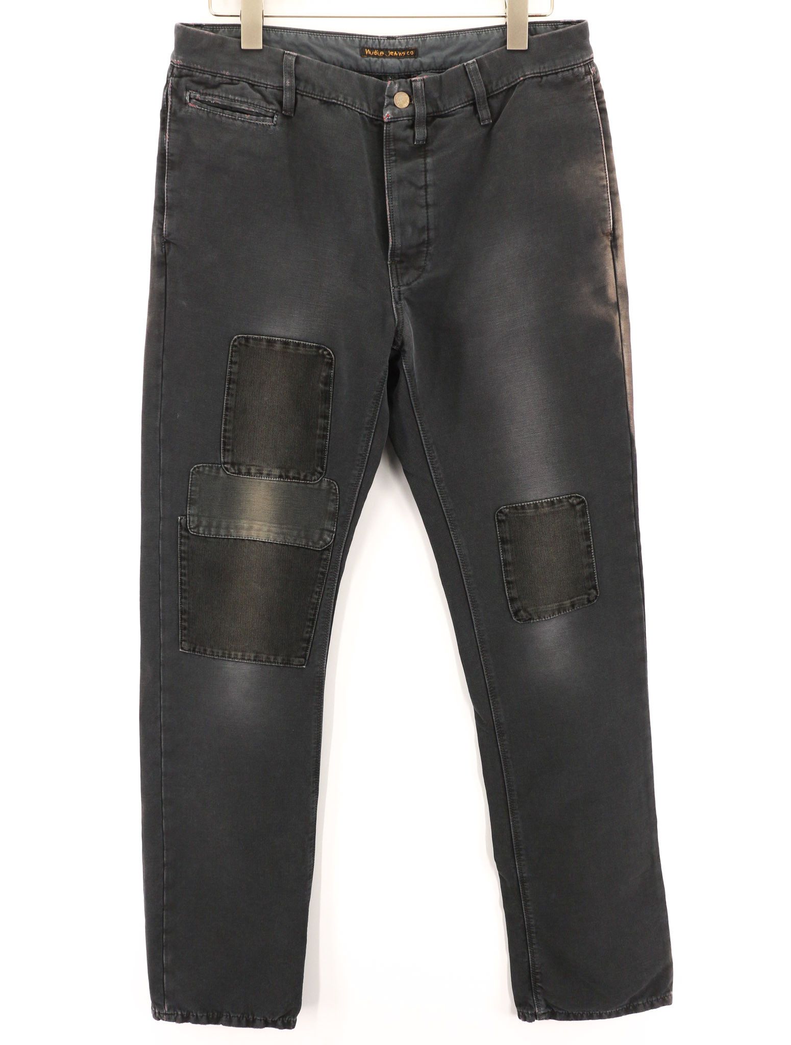 Nudie Jeans KHAKI W32/L34 Cotton Stretch Black Trousers 80614 Size US 32 / EU 48 - 1 Thumbnail