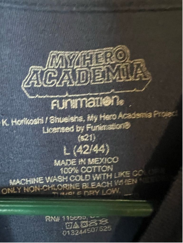 Other Men's Funimation My Hero Academia T-shirt Size L Blue Size US L / EU 52-54 / 3 - 3 Thumbnail