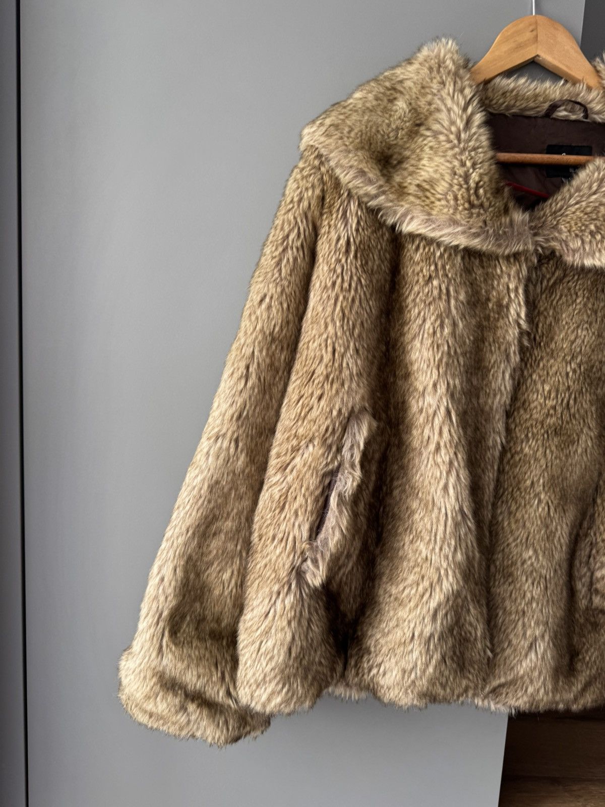 If Six Was Nine × The Unbranded Brand Vintage Real Suede Faux Fur Coat Jacket Size L / US 10 / IT 46 - 3 Thumbnail