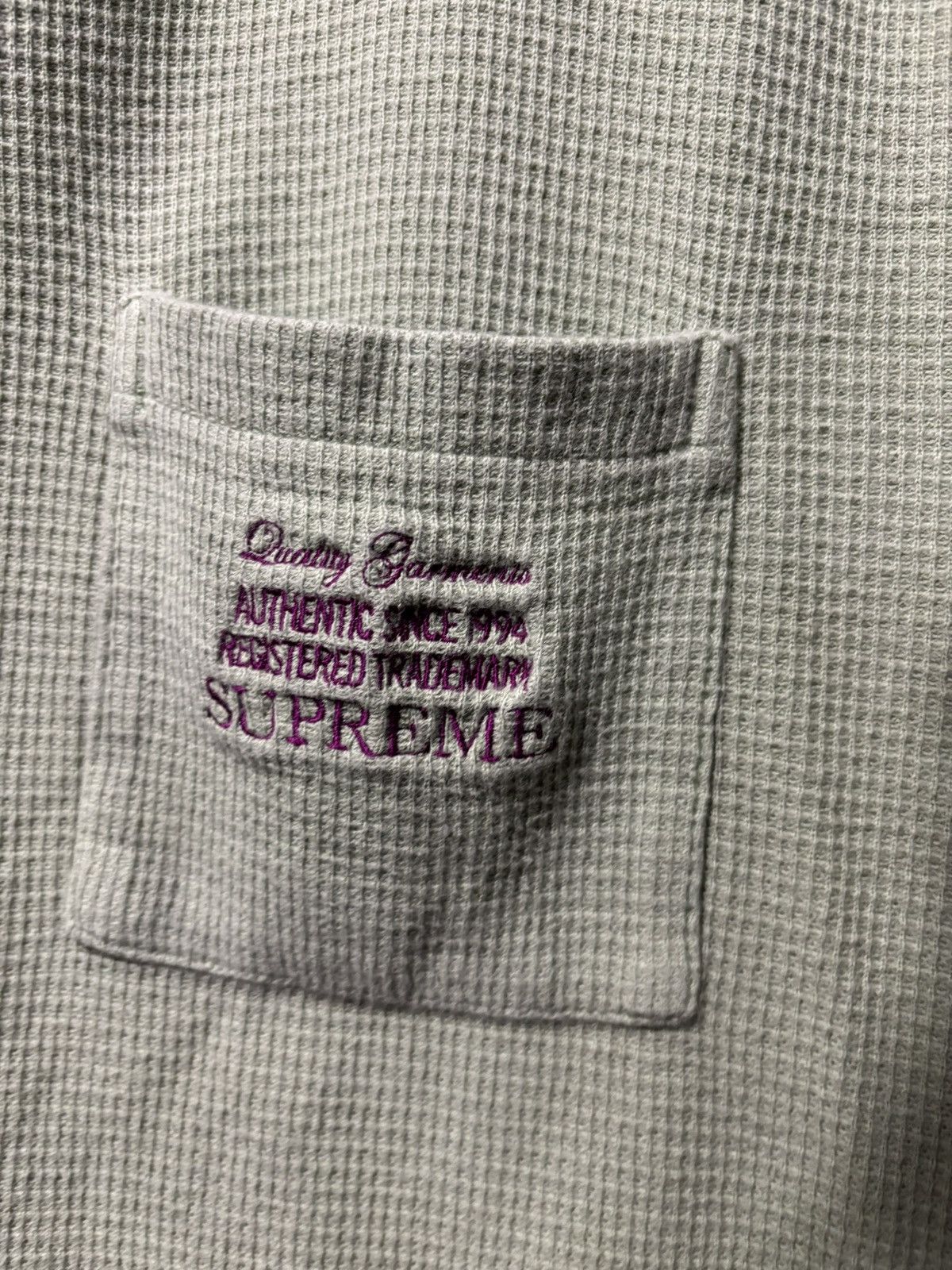 Supreme Supreme Waffle Pocket Tee - SAGE (FW/19) Size US L / EU 52-54 / 3 - 5 Thumbnail