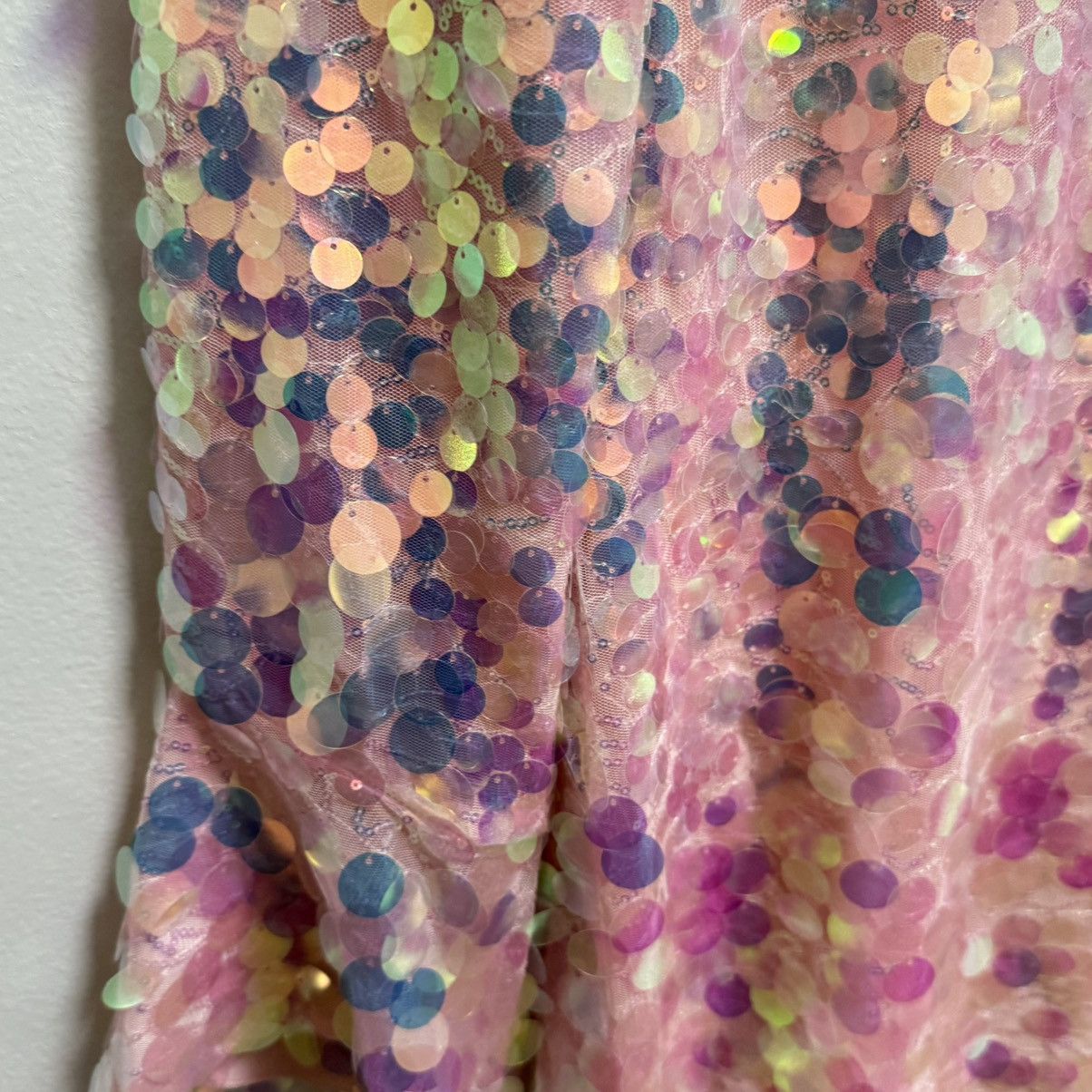 LoveShackFancy NWT Loveshackfancy pink iridescent sequin pailette dress Size M / US 6-8 / IT 42-44 - 7 Thumbnail