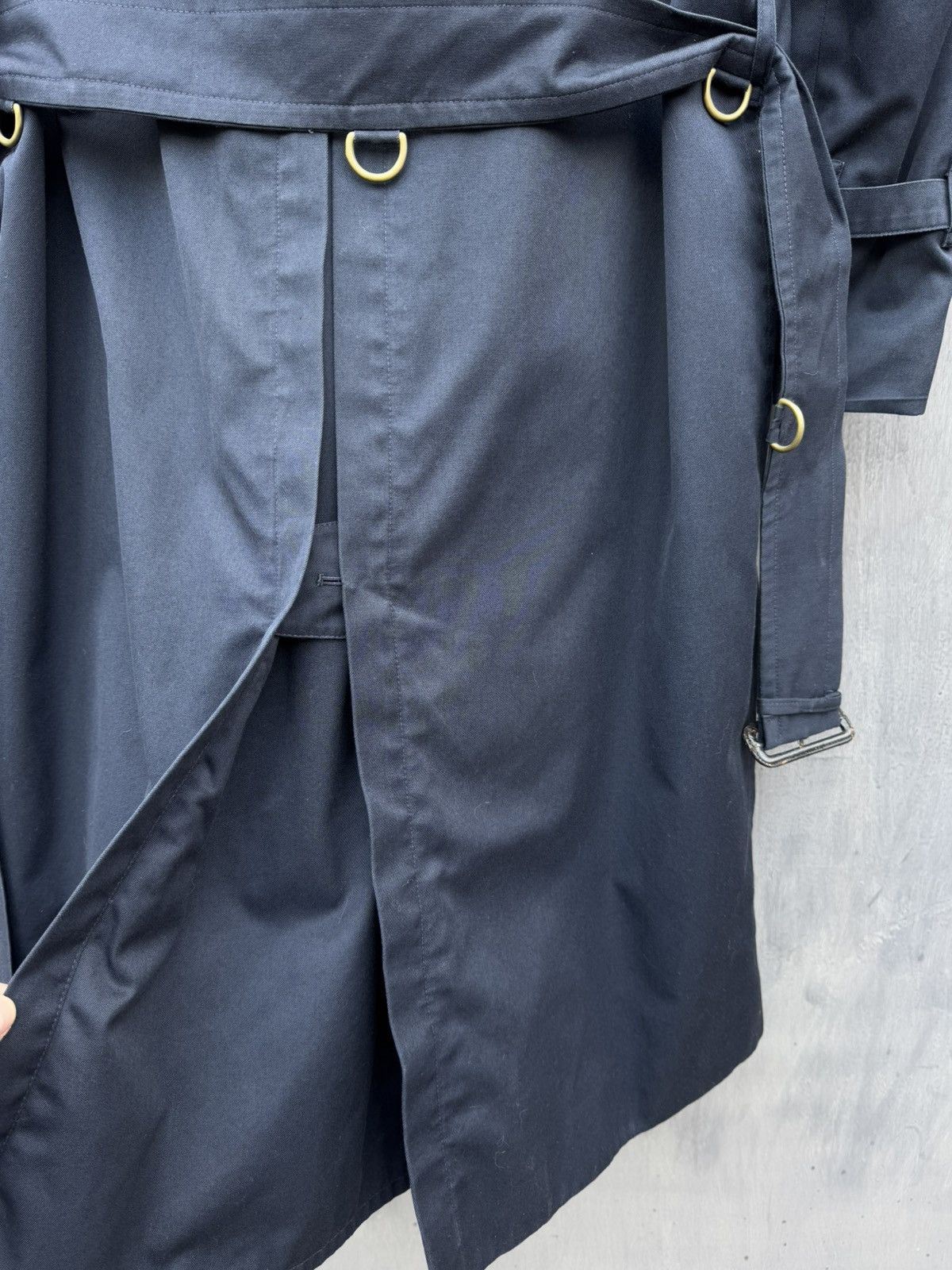 Burberry Burberrys Vintage Double Breasted Cotton Trench Jacket 46 Size L / US 10 / IT 46 - 16 Thumbnail