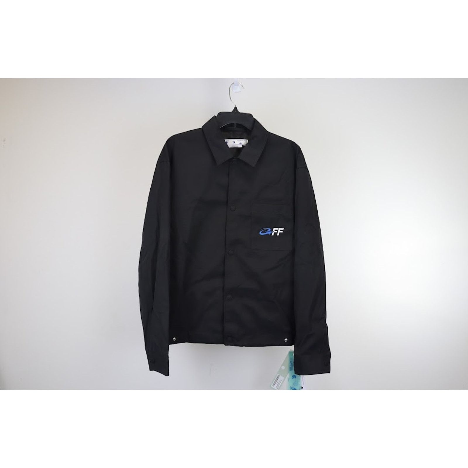 Off-White o1rshd1 Exact Opposite Shirt Jacket in Black Size US XL / EU 56 / 4 - 1 Thumbnail