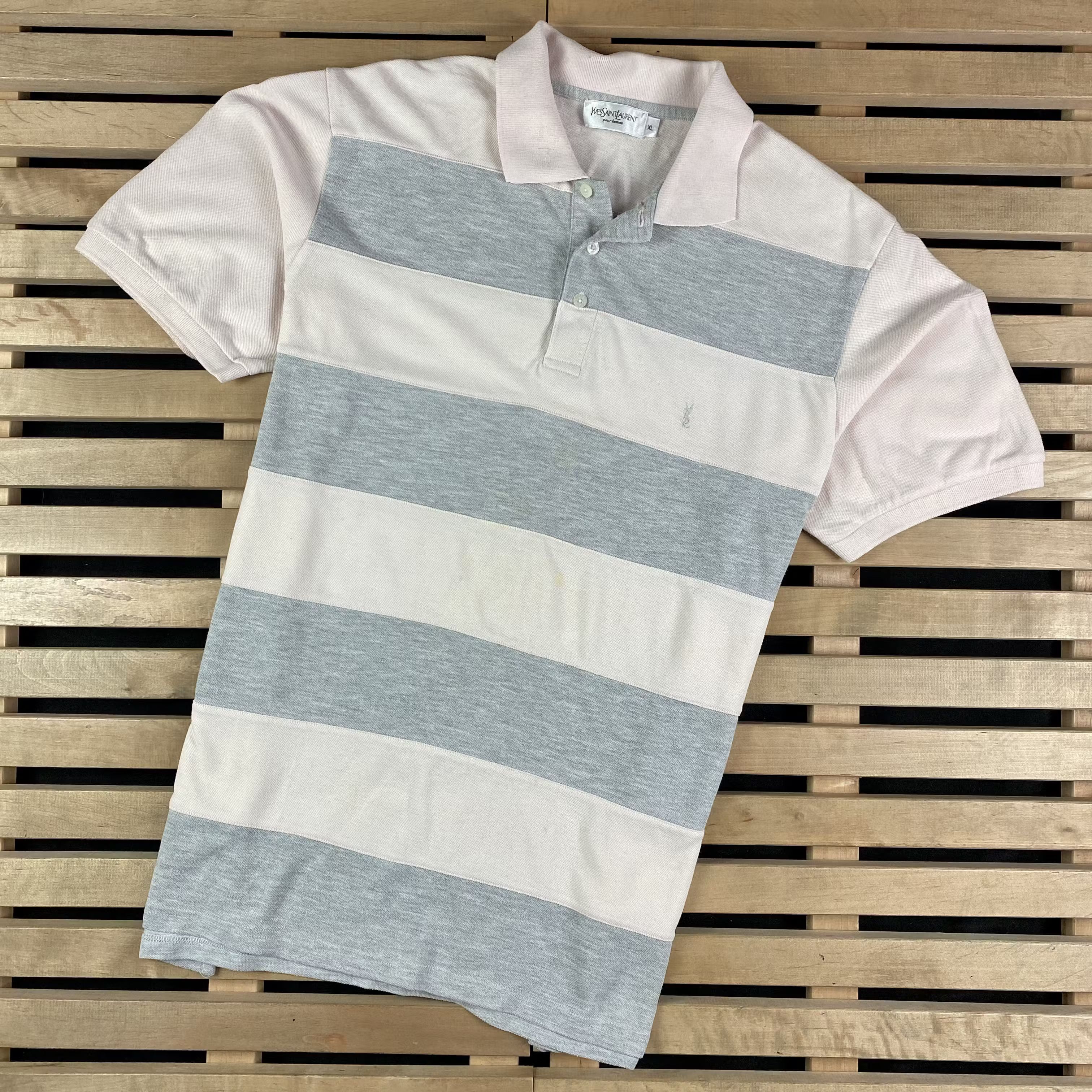 Yves Saint Laurent Mens Polo T-Shirt Yves Saint Laurent Vintage Size XL Size US XL / EU 56 / 4 - 1 Thumbnail