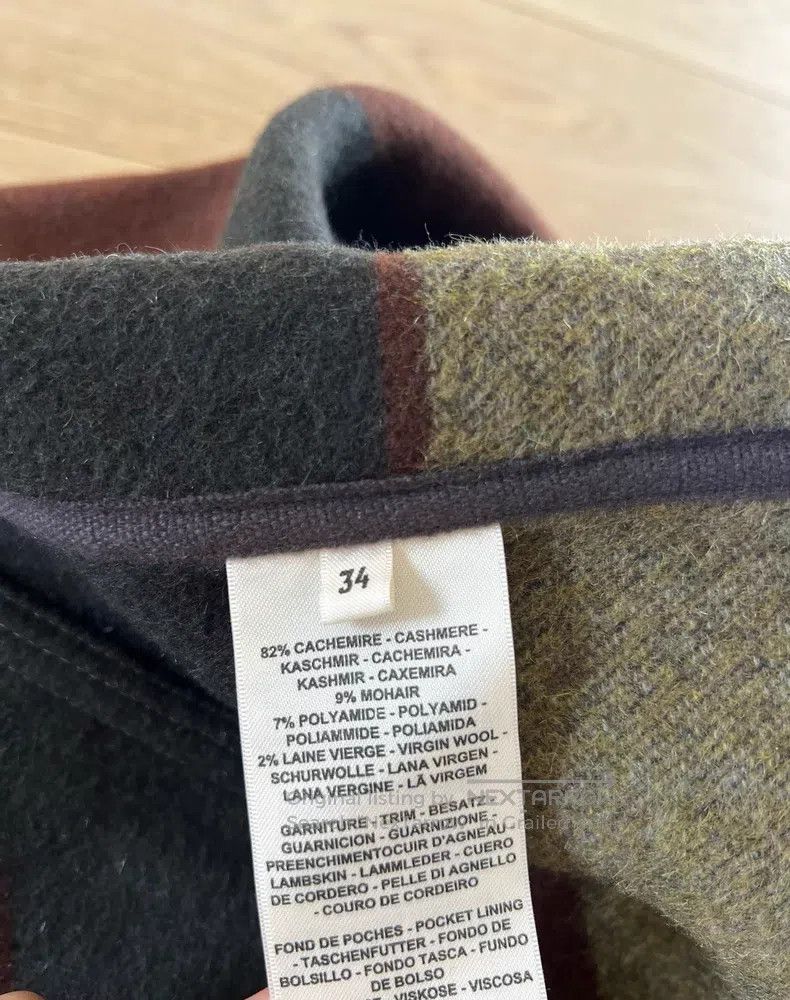 Hermes Hermes Dark green cashmere wool coat Size XXS / US 00 / IT 34 - 6 Thumbnail