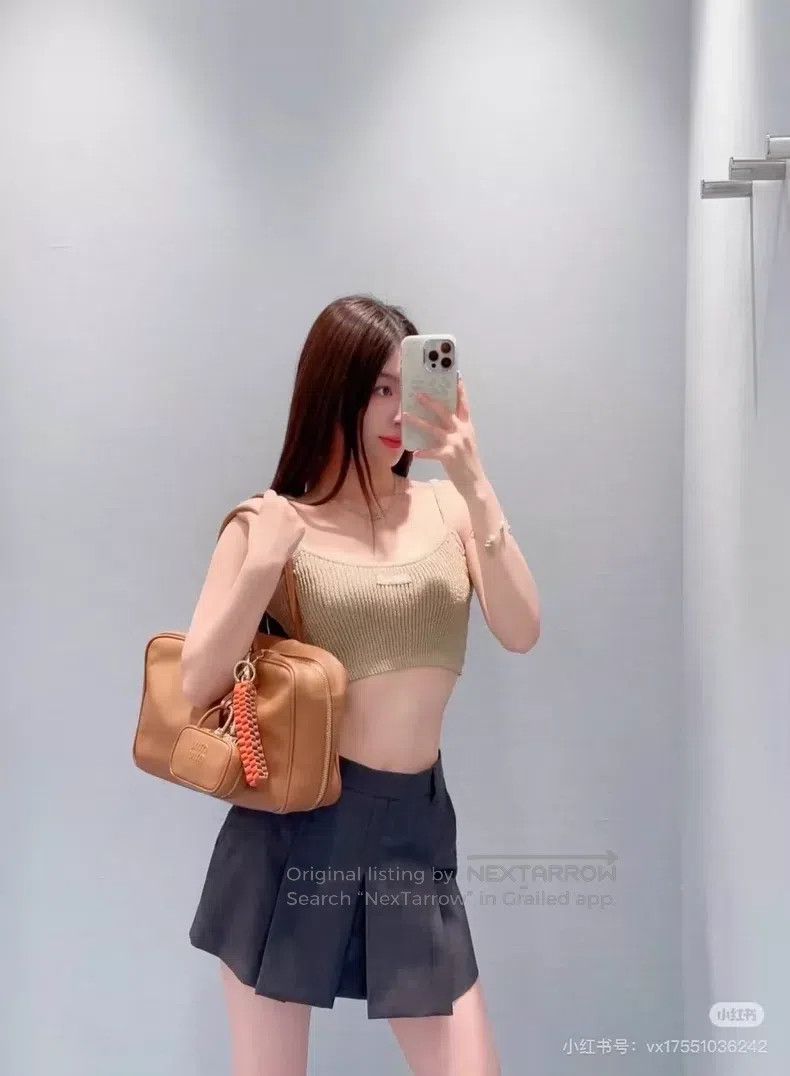 Miu Miu Miu Miu 38 24 spring and summer letter knitted sling Size M / US 6-8 / IT 42-44 - 8 Thumbnail