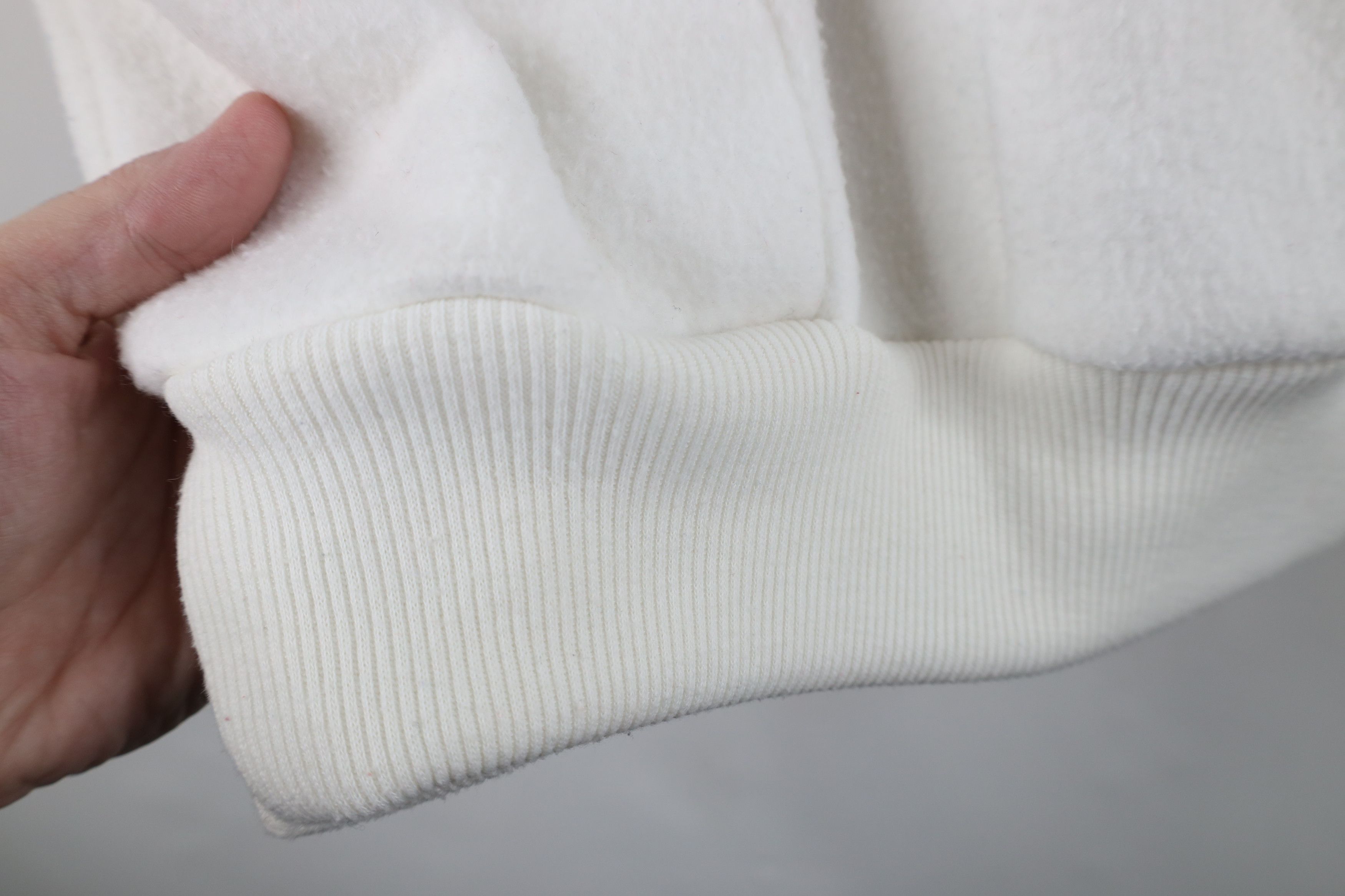 Vintage Vintage 90s Streetwear Half Zip Pullover Sweater White Size S / US 4 / IT 40 - 5 Thumbnail