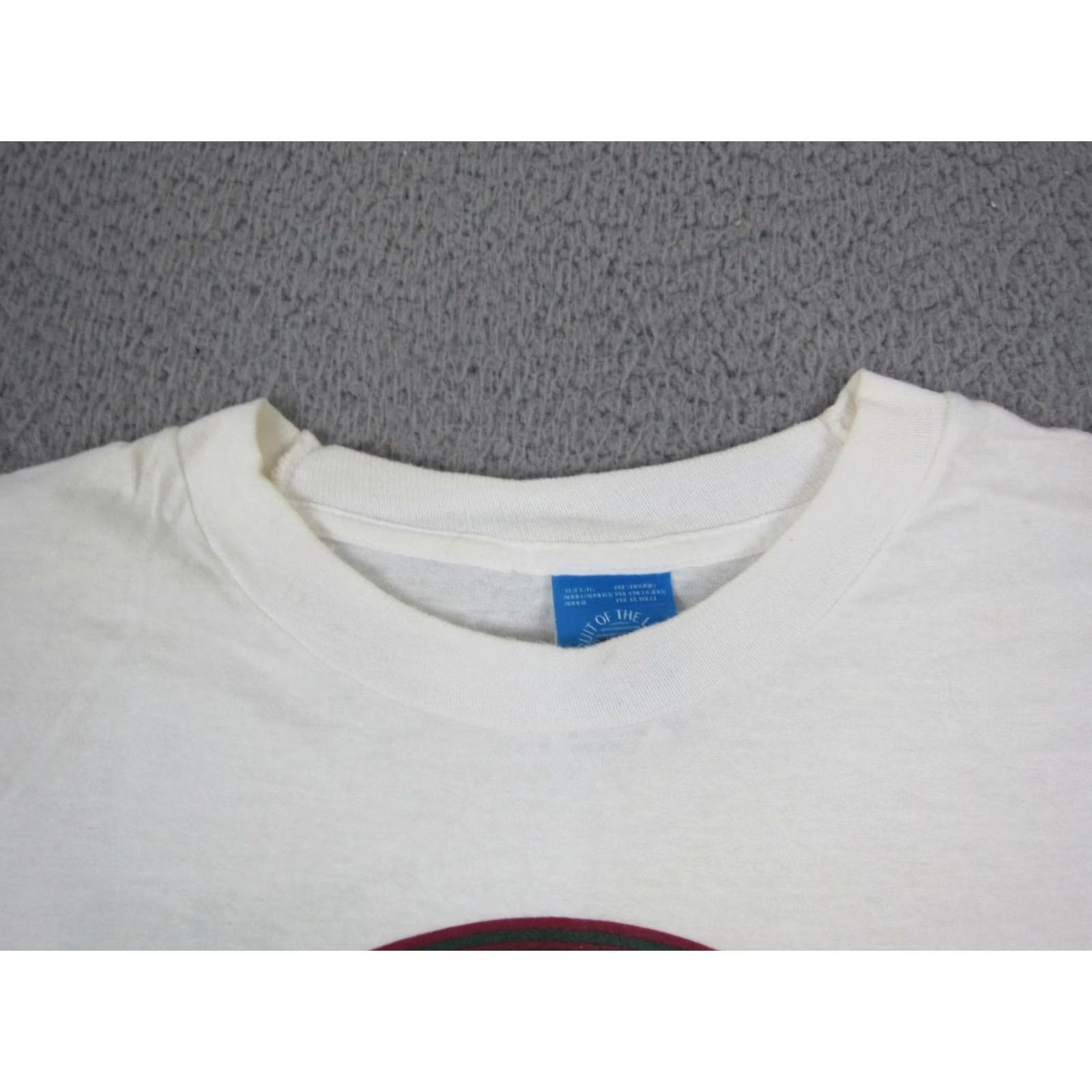 Fruit Of The Loom Vintage Fruit of the Loom Mens XL White T-Shirt Sows The Time 1995 90s Pigman Iowa Shirt Size US XL / EU 56 / 4 - 6 Thumbnail