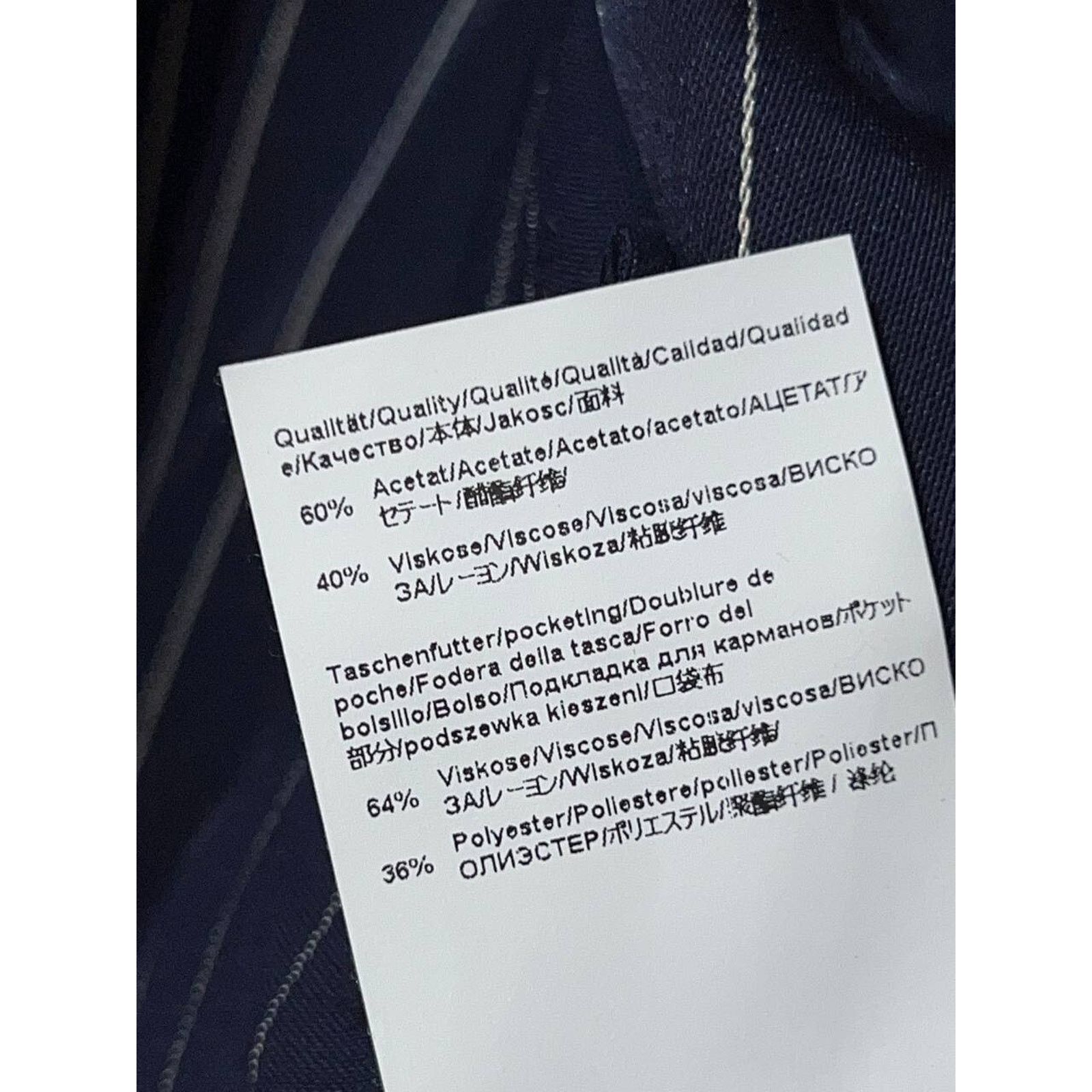 Hugo Boss Vintage HUGO BOSS women Blue Pinstripe Blazer XL 48 A000086 Size XL / US 12-14 / IT 48-50 - 11 Thumbnail