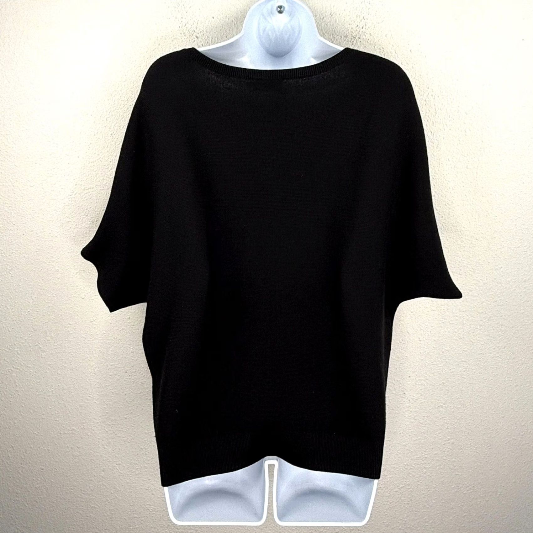 Vintage VINTAGE The Reset R Label Sweater Womens L Black 100% Wool Crew Neck Cap Sleeve Pullover All Seasons Womens Size L / US 10 / IT 46 - 7 Thumbnail