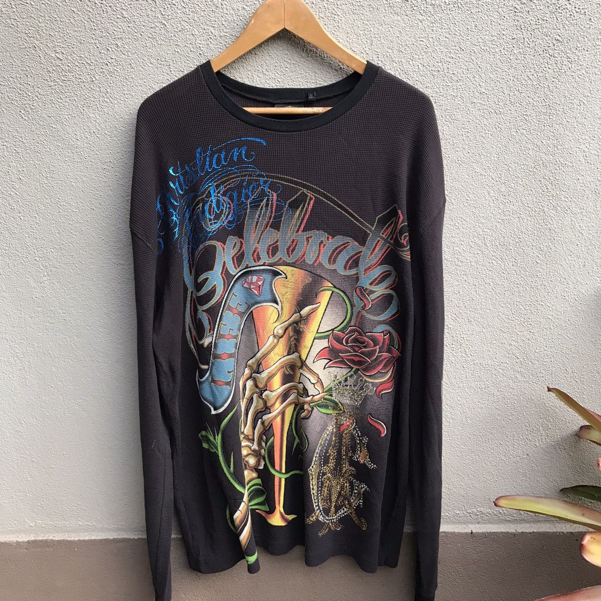 CHRISTIAN AUDIGIER tattoo longsleeves tee