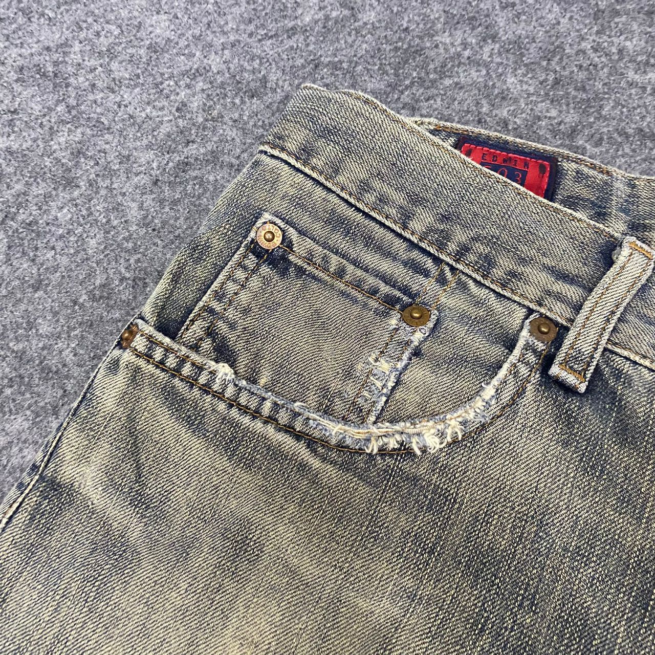 Edwin 💥Best Offer💥Vintage Edwin 503z Regular Distressed Denim Size US 32 / EU 48 - 9 Thumbnail