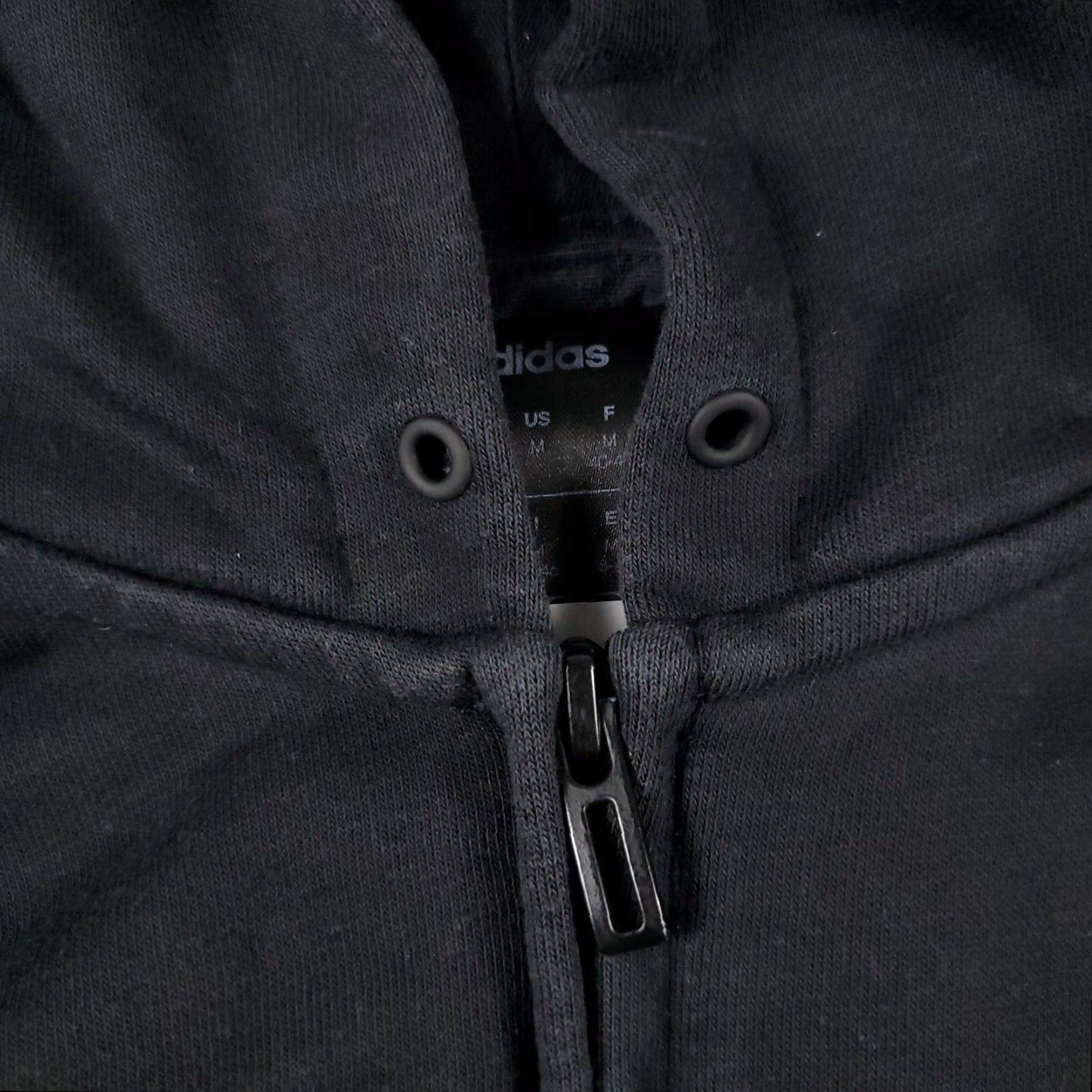 Adidas Adidas Womens Medium Black Pullover Hoodie Sweatshirt Size M / US 6-8 / IT 42-44 - 6 Thumbnail