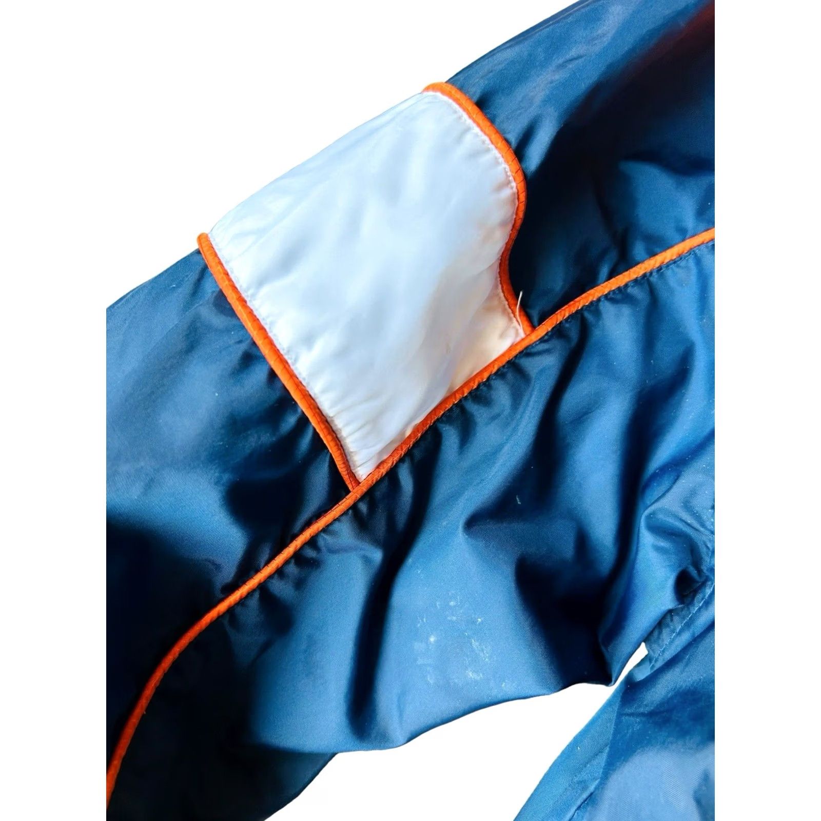 Nike VINTAGE Nike Mini Swoosh Windbreaker Full Zip Jacket Men Medium 8-10 Blue Orange VTG Size US M / EU 48-50 / 2 - 4 Thumbnail