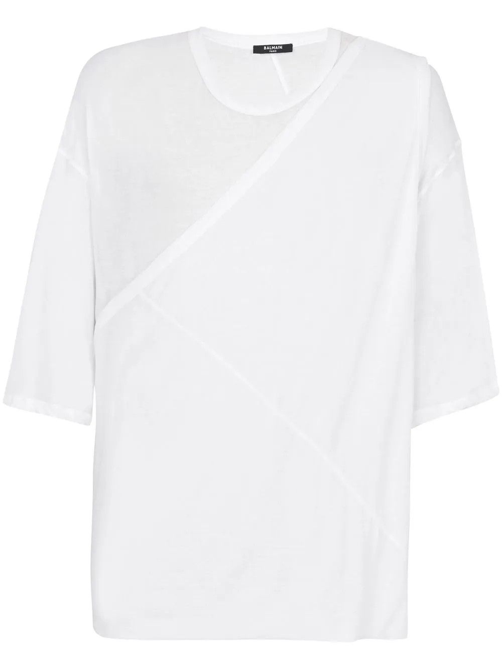 Balmain o1y0426 Crewneck T-Shirt in White Size US XS / EU 42 / 0 - 1 Thumbnail