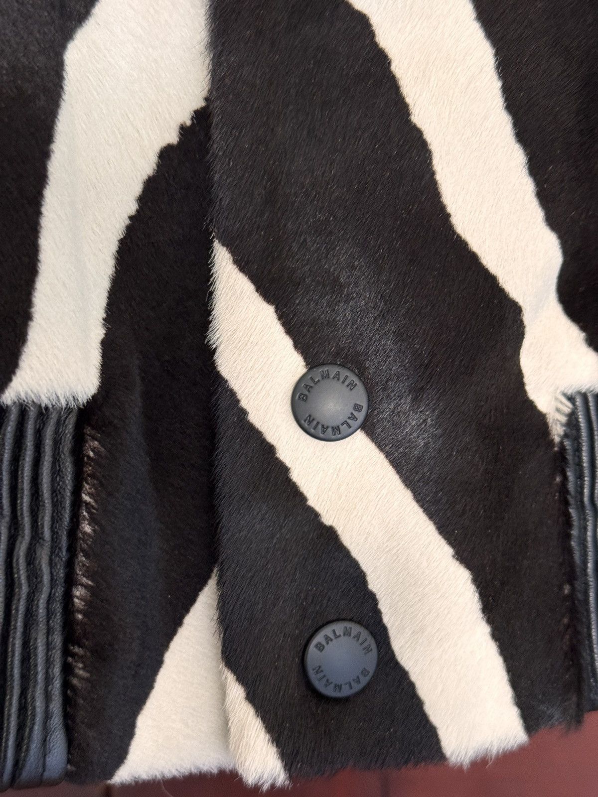 Balmain Lambskin and calf hair Zebra Print Bomber Size US M / EU 48-50 / 2 - 4 Thumbnail