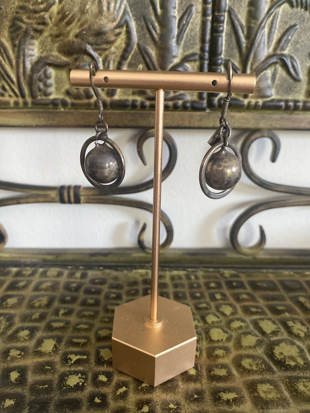 Vintage VINTAGE STERLING SILVER MEXICO DANGLE BALL HOOK EARRINGS Size ONE SIZE - 4 Thumbnail