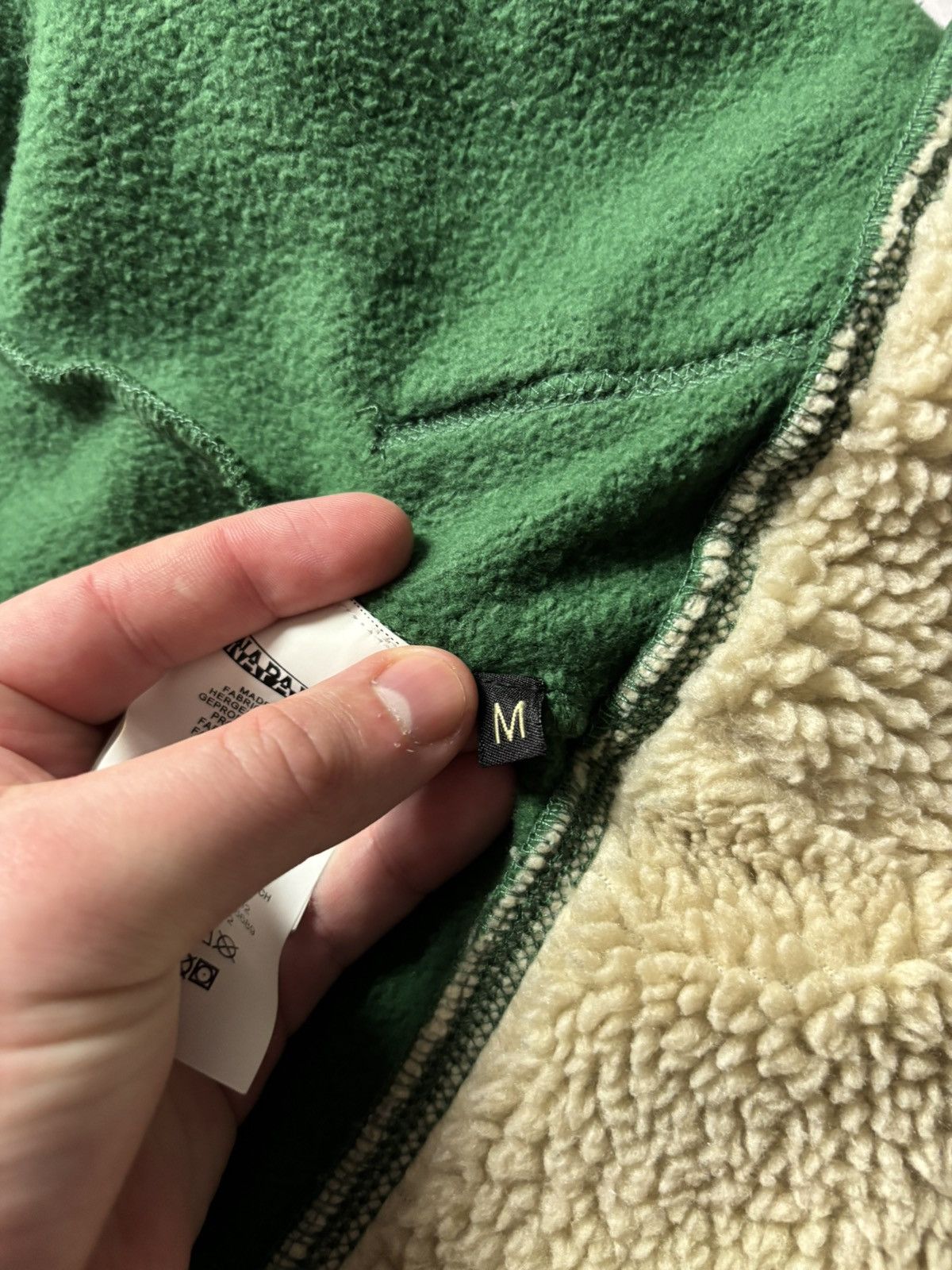 Napapijri Napapijri Flag Green Zip Hoodie Sherpa Trim Ski Patch Size M / US 6-8 / IT 42-44 - 14 Thumbnail
