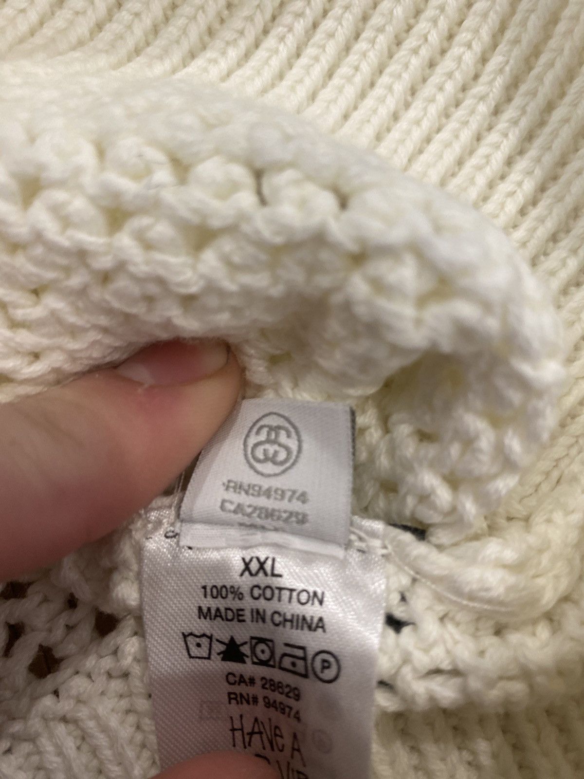 Stussy STUSSY BRIGHT GREEN KNIT SWEATER Size US XXL / EU 58 / 5 - 8 Thumbnail
