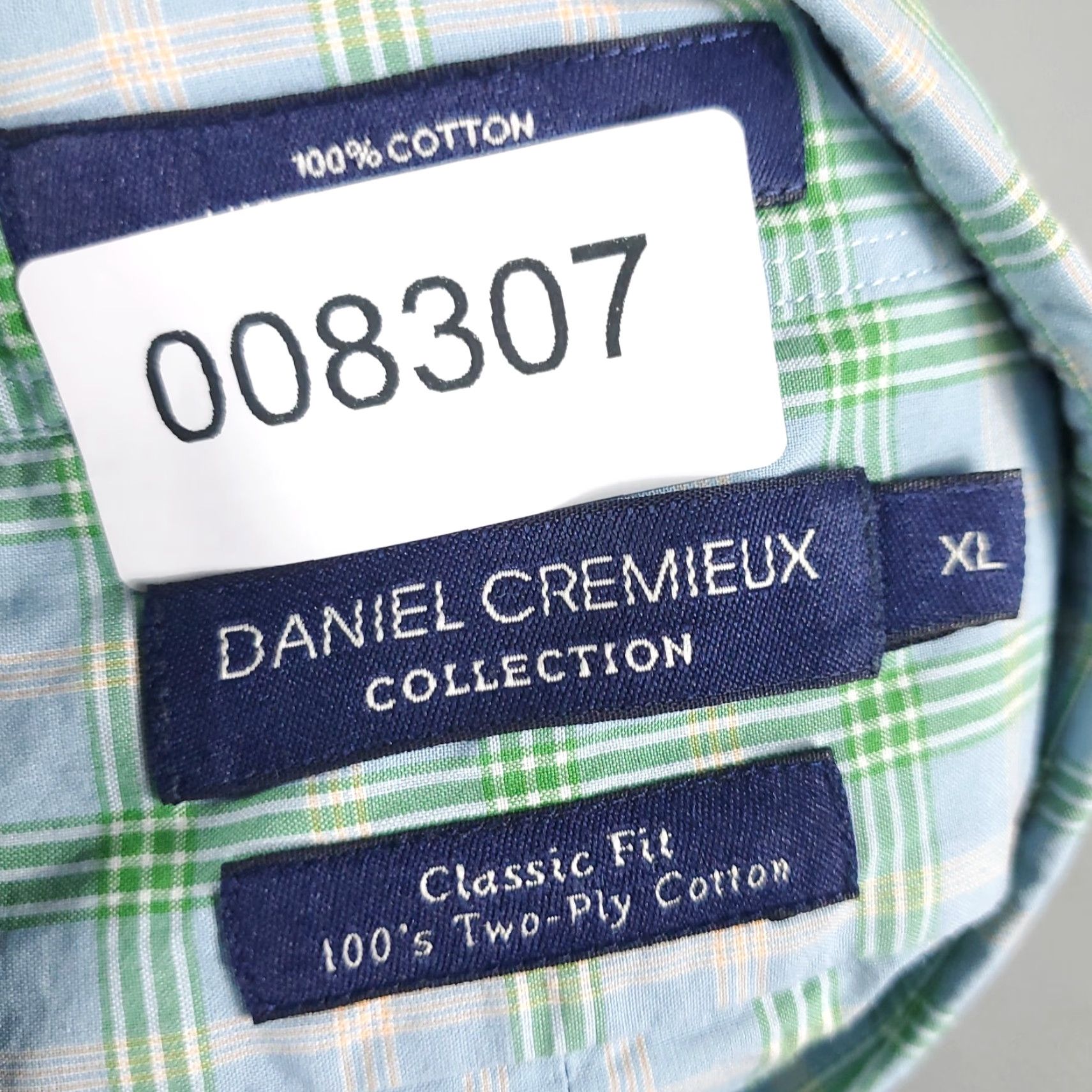Cremieux Daniel Cremieux Classic Fit Plaid Button-Up Shirt XL Green Casual Mens Size US XL / EU 56 / 4 - 8 Thumbnail
