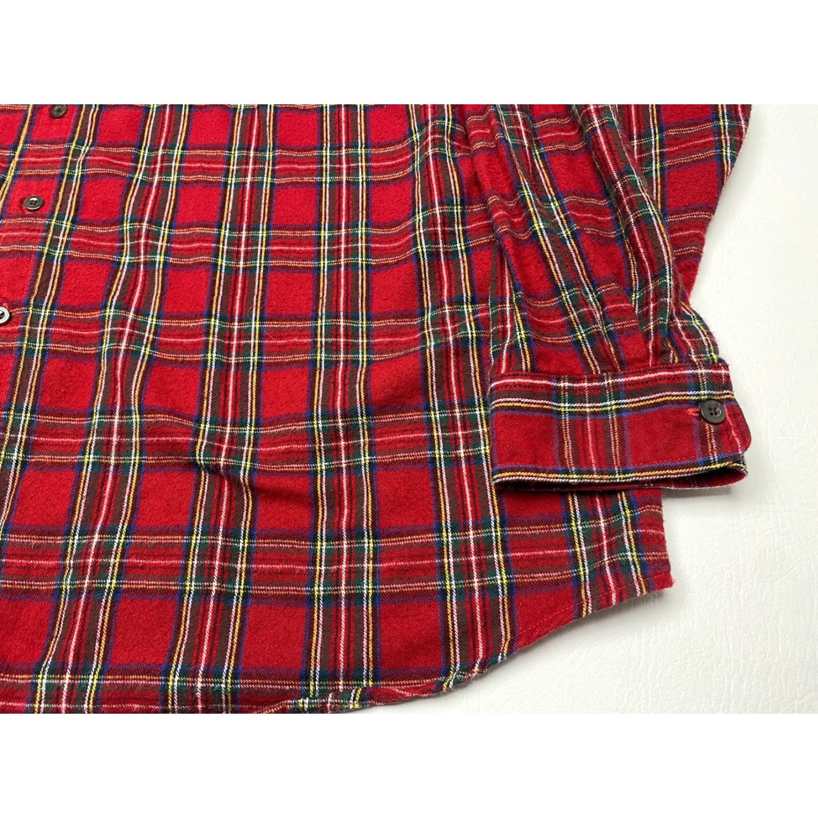 Vintage L.L. Bean Shirt Men’s 2XL Red Plaid Long Sleeve Flannel 100% Cotton 7661 Size US XXL / EU 58 / 5 - 4 Thumbnail